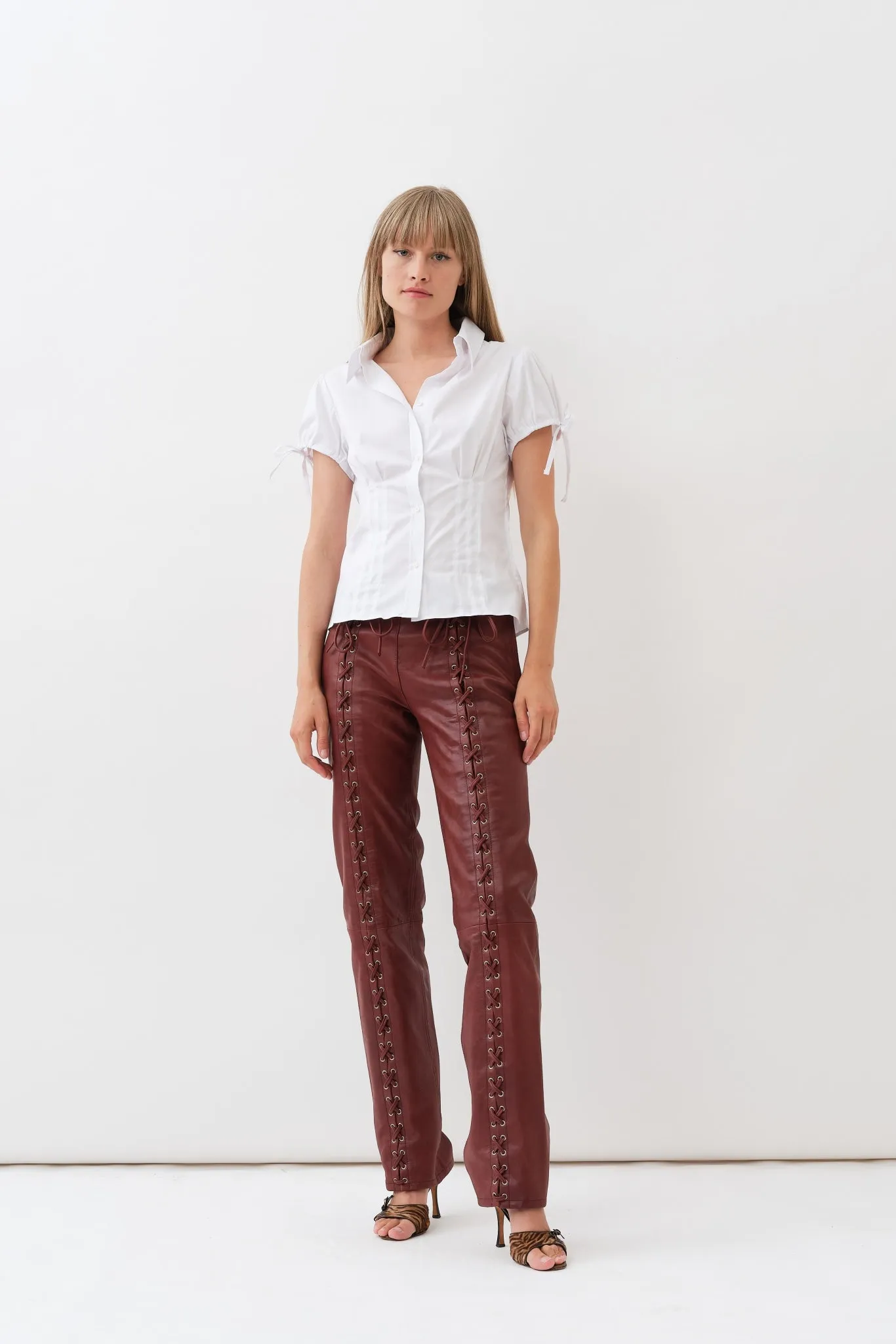 Christina Pants — Burgundy