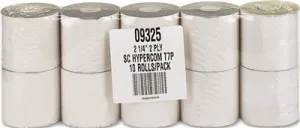 Credit/Debit Verification Rolls 2-1/4 Inch  X 70 Ft White/Canary 10/Pack