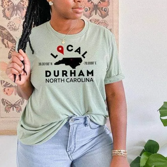 Custom City and State Short Sleeve Tee