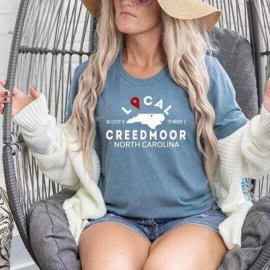 Custom City and State Short Sleeve Tee