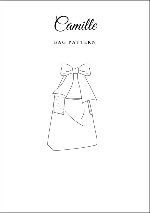 Cute Tote Bag with Bow Sewing Pattern [Camille]