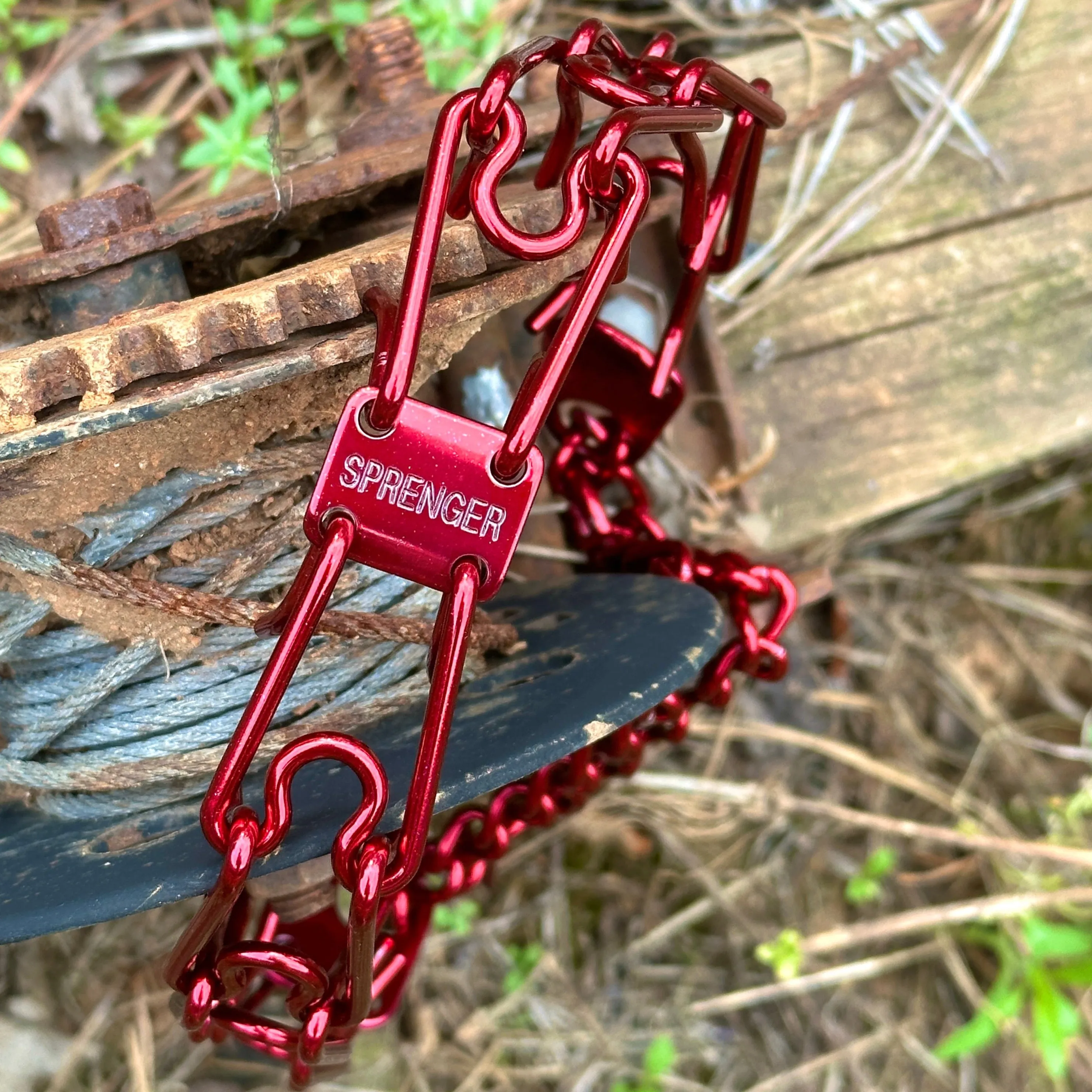 Dazzling Red Custom Powder Coated Herm Sprenger Prong Collar for Dogs