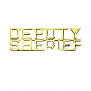Deputy Sheriff Insignia 1/4" Letter | Gold or Silver
