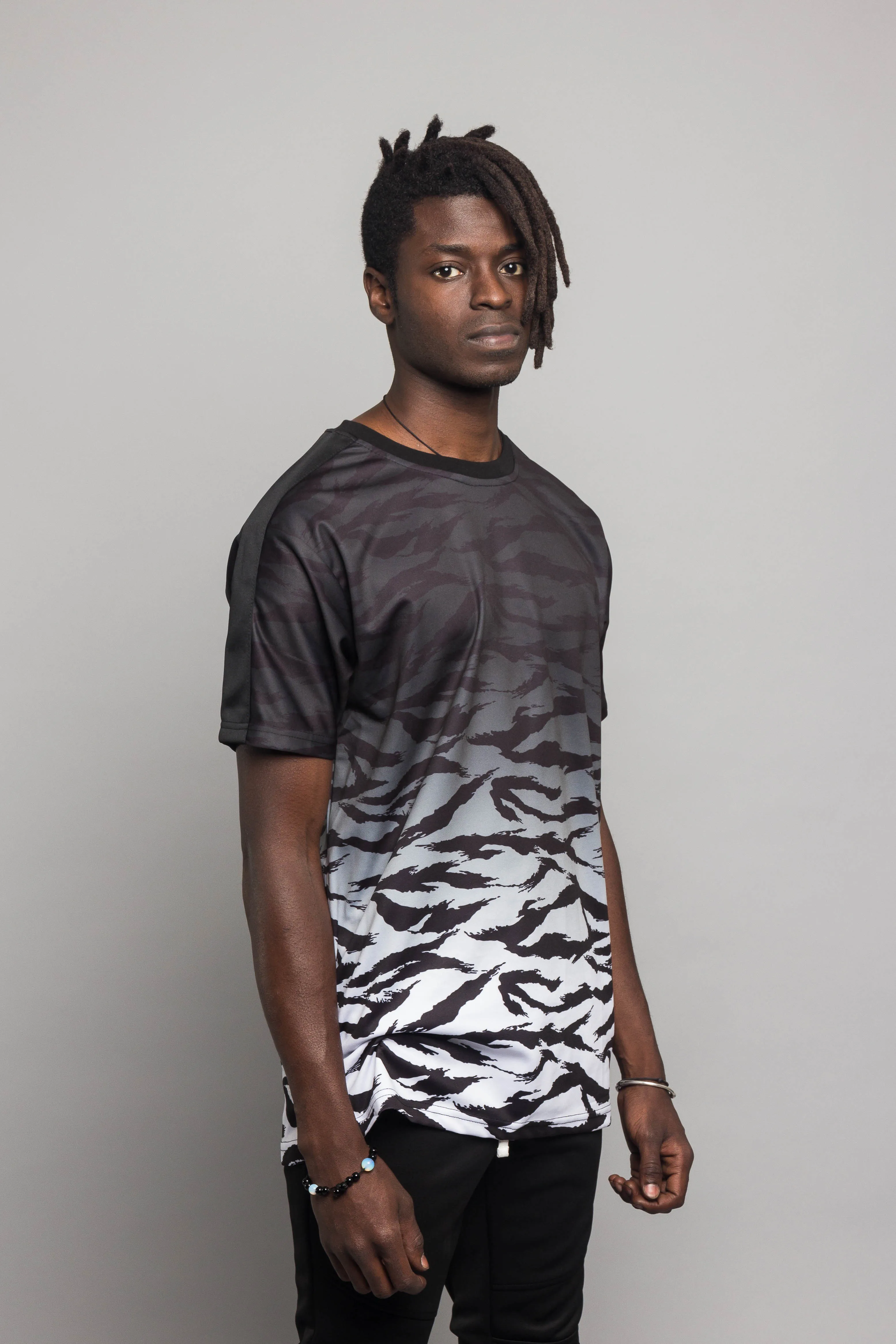 Dip Dye Gradient Tiger T-Shirt