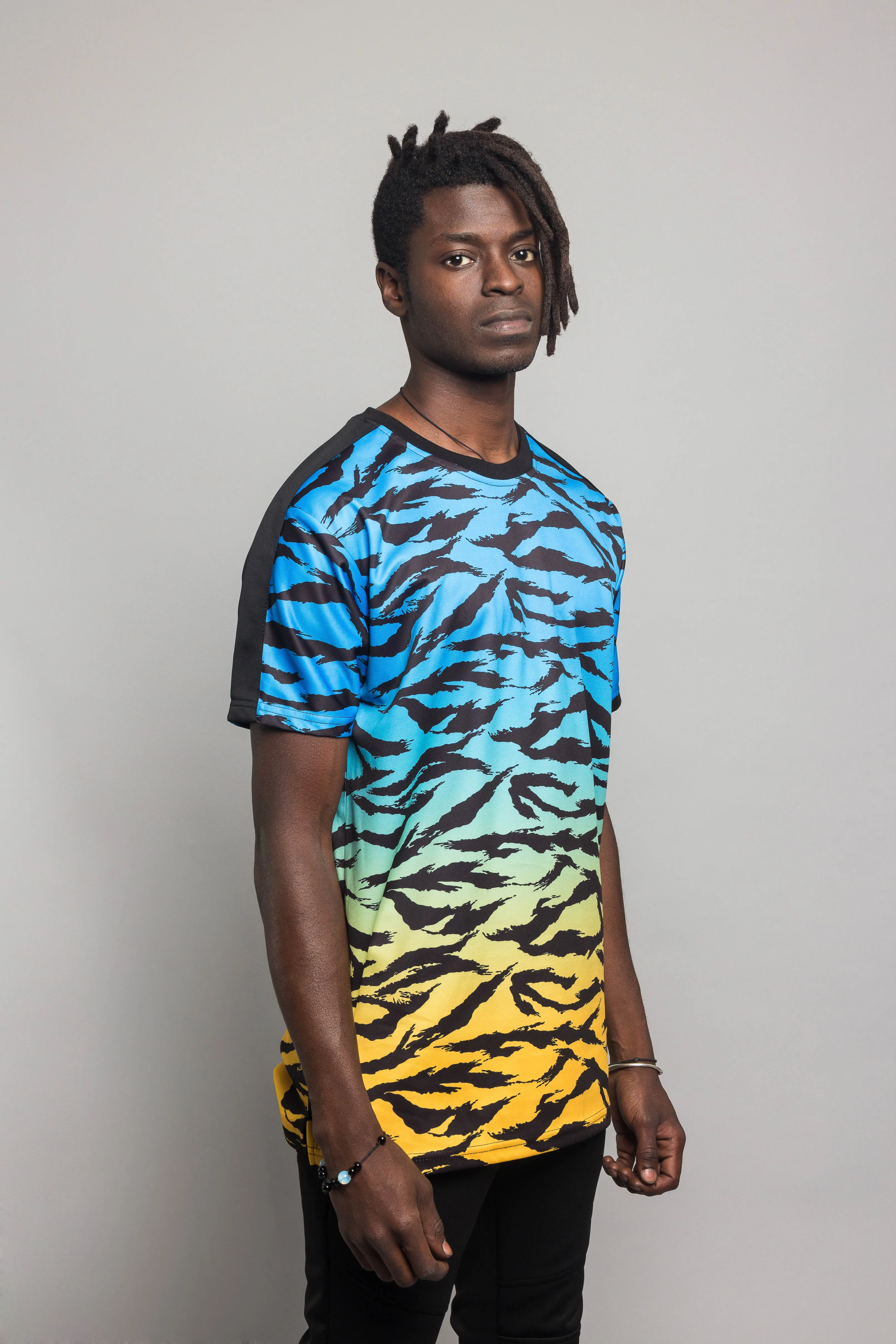 Dip Dye Gradient Tiger T-Shirt