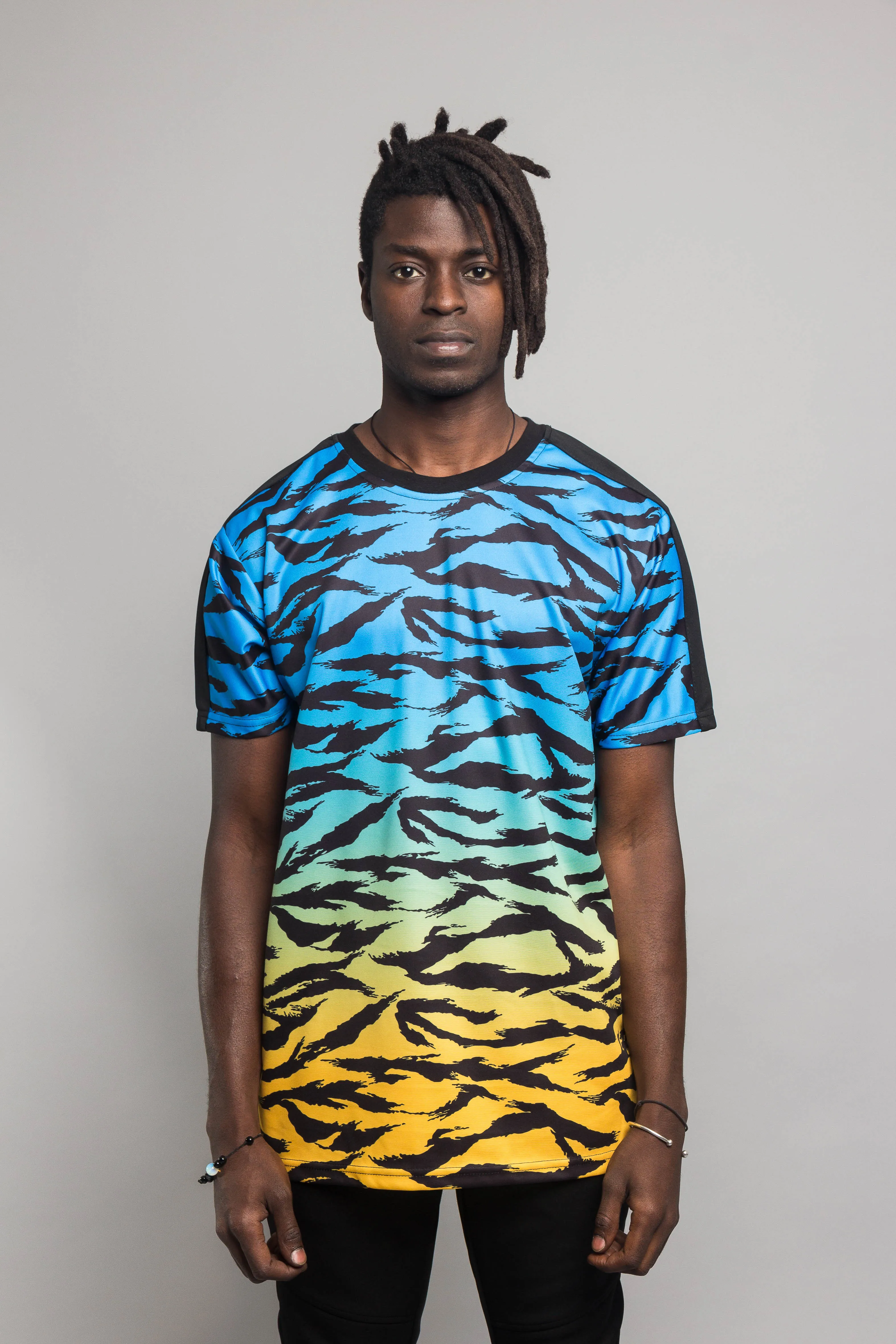 Dip Dye Gradient Tiger T-Shirt