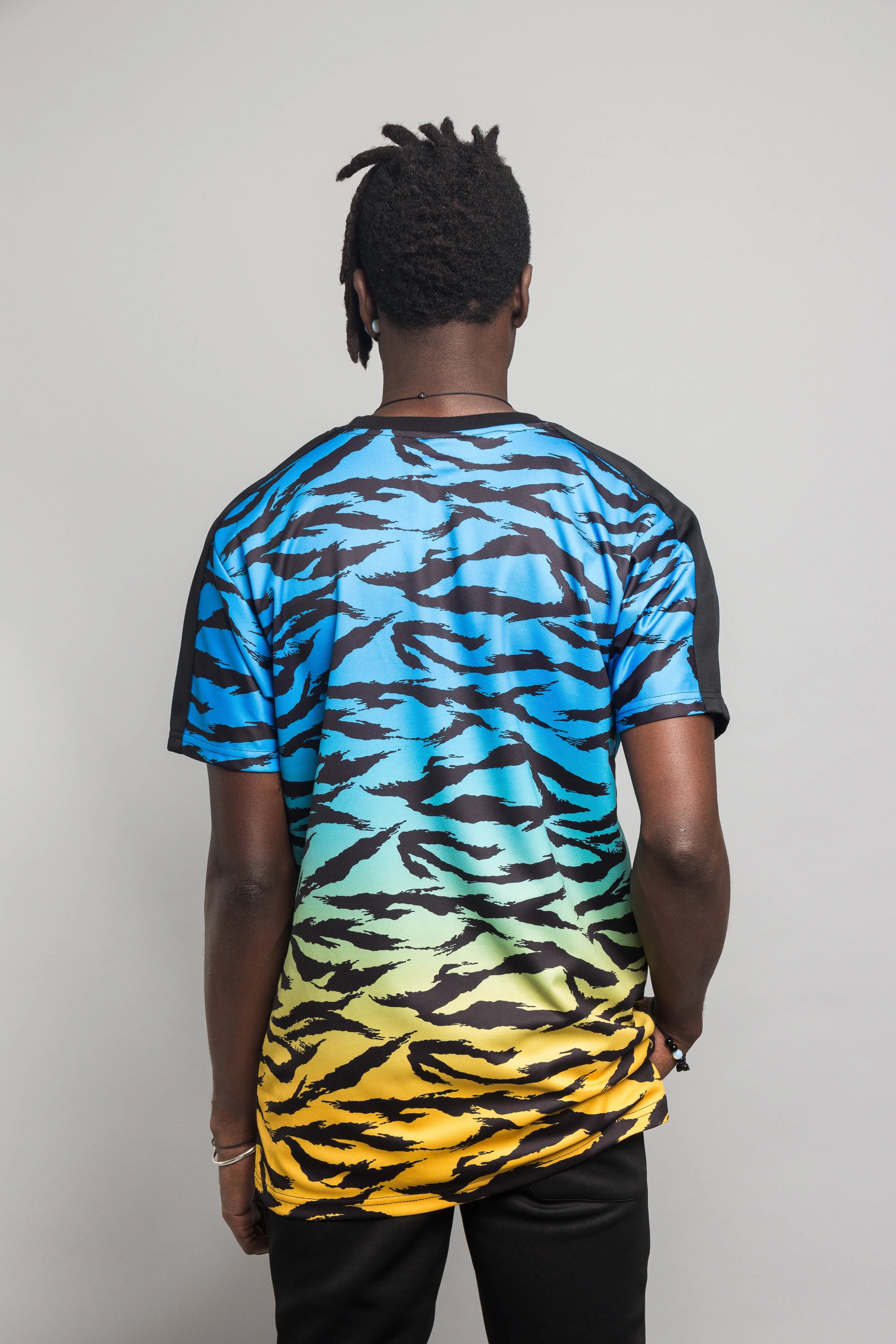 Dip Dye Gradient Tiger T-Shirt