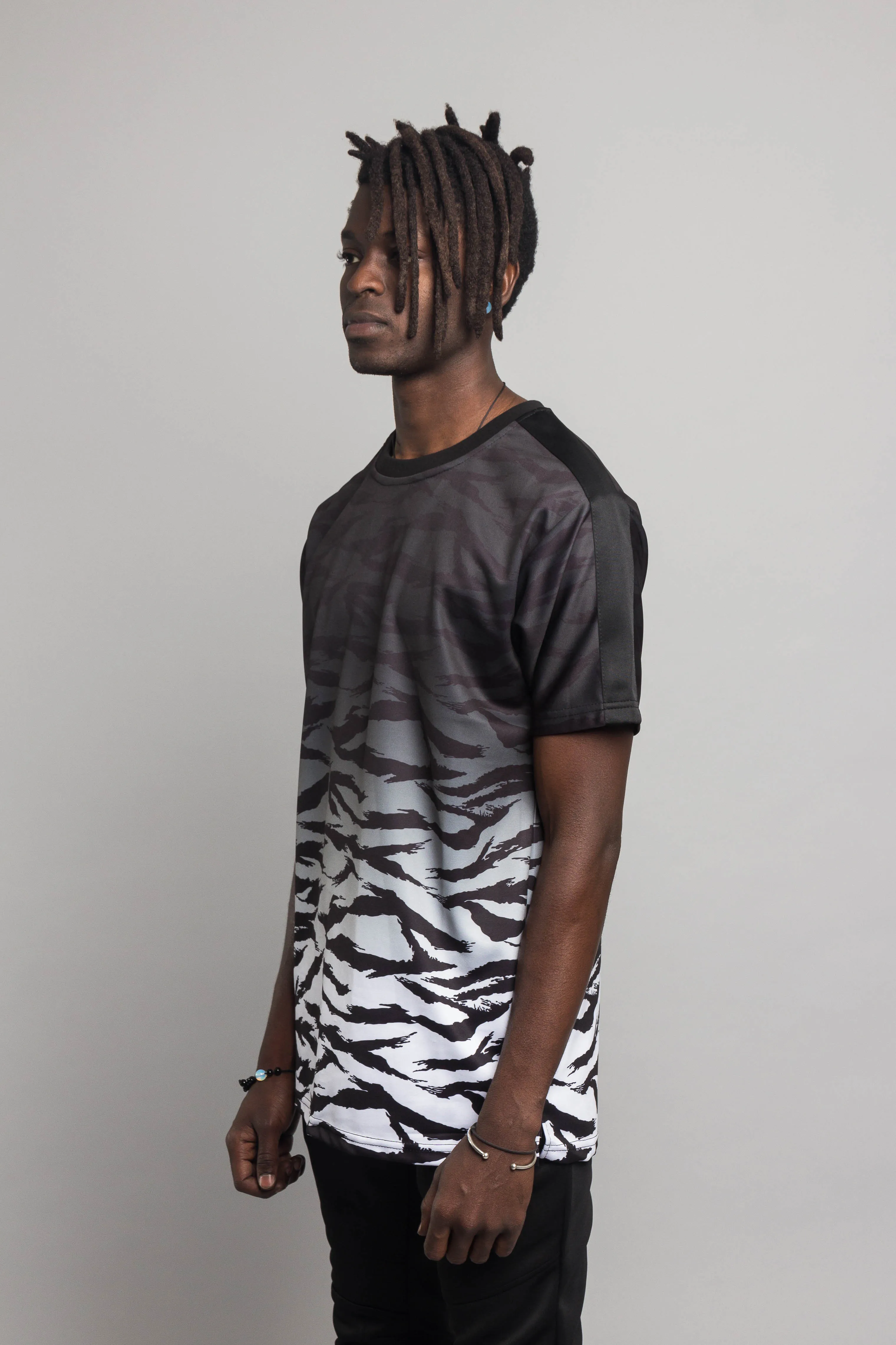 Dip Dye Gradient Tiger T-Shirt