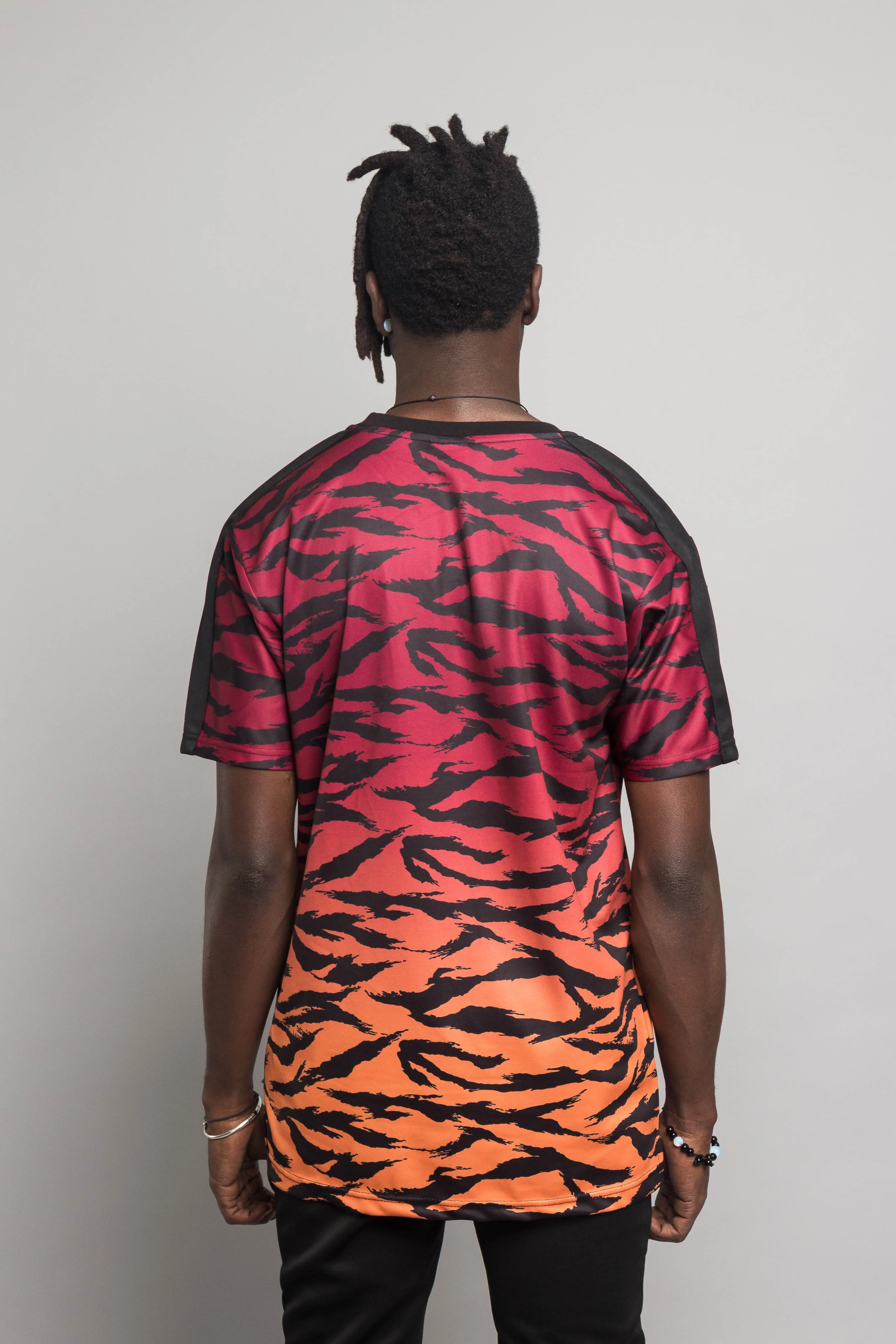 Dip Dye Gradient Tiger T-Shirt