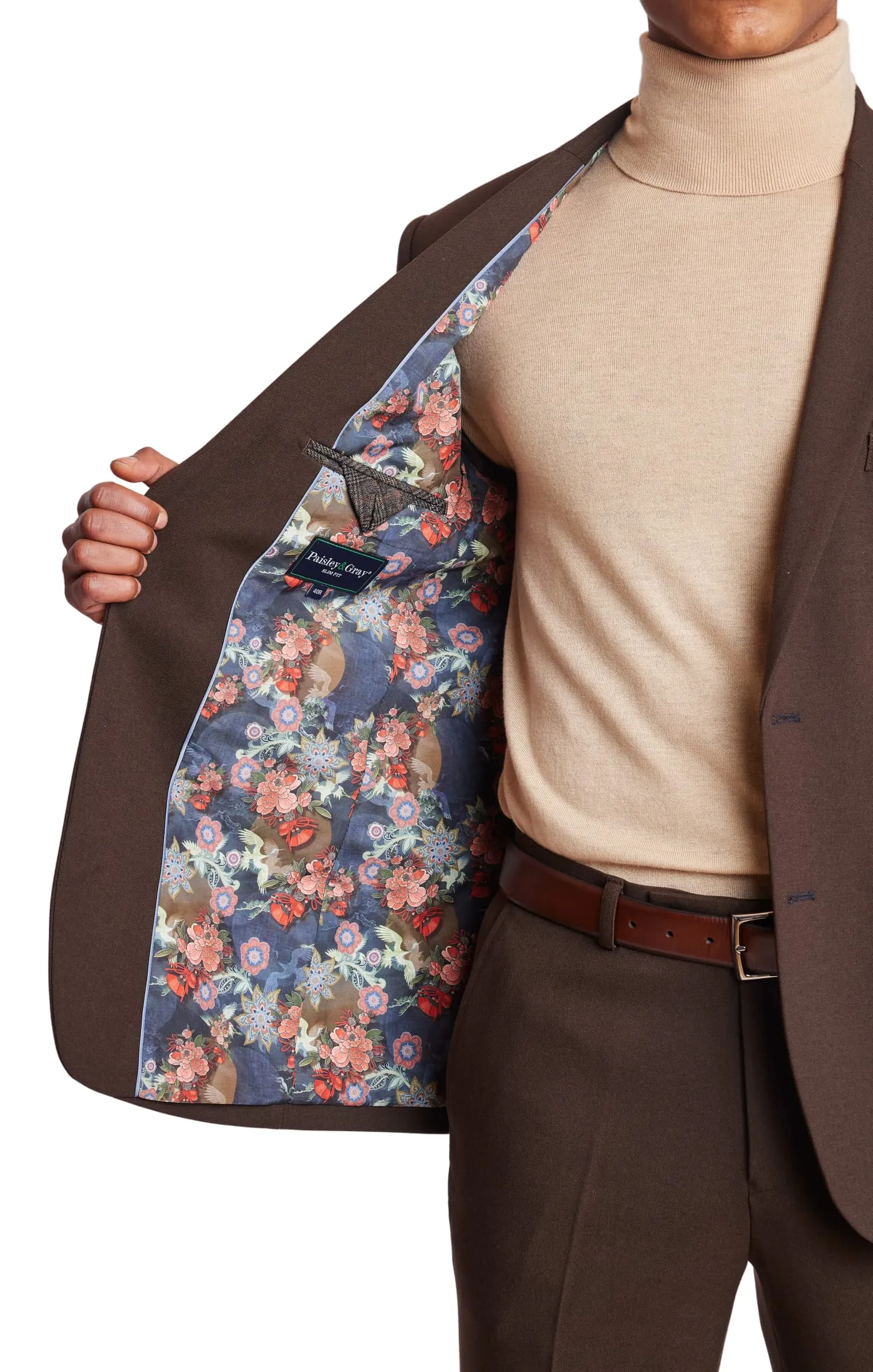 Dover Notch Jacket - slim - Chocolate Brown