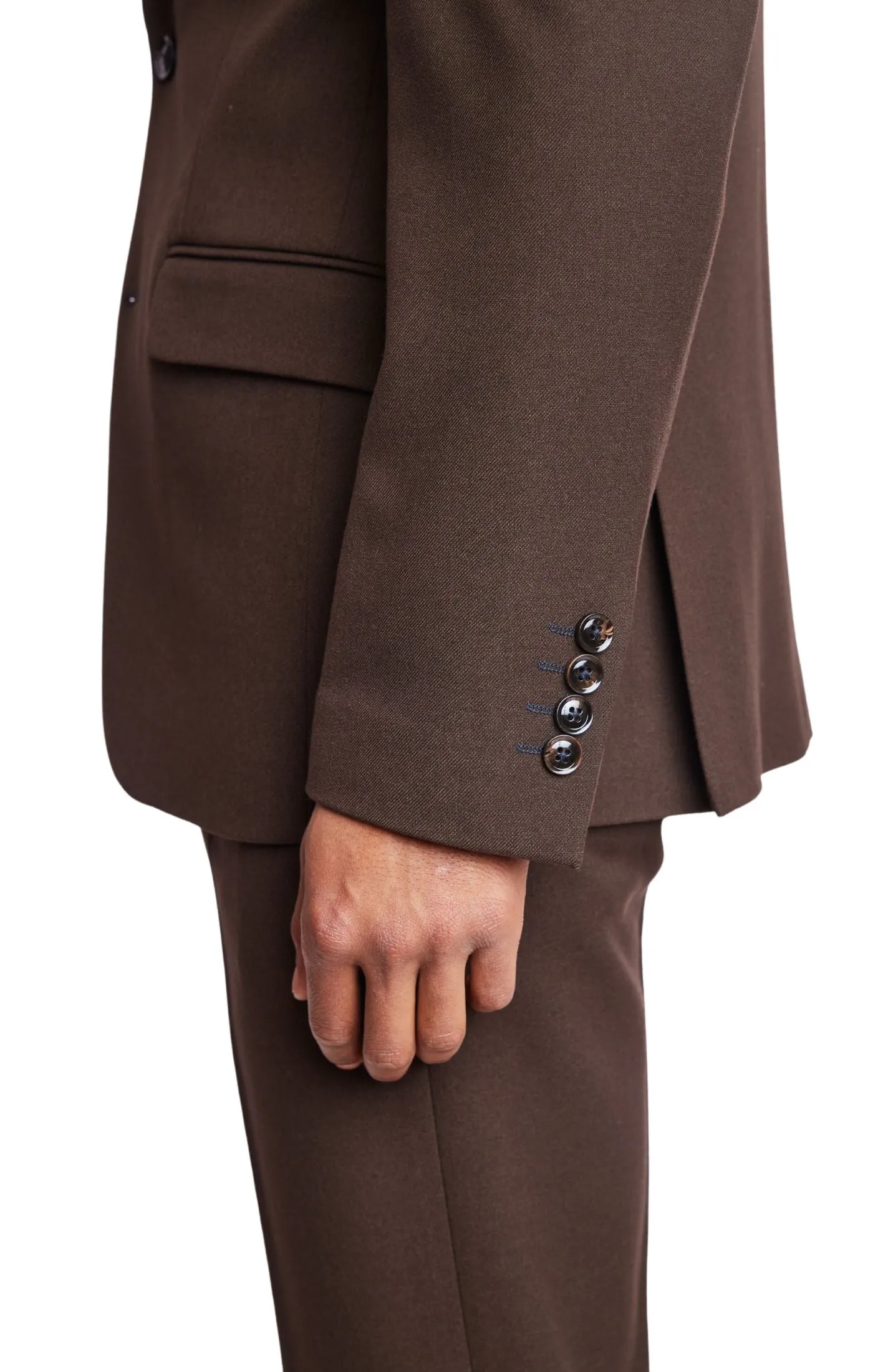 Dover Notch Jacket - slim - Chocolate Brown