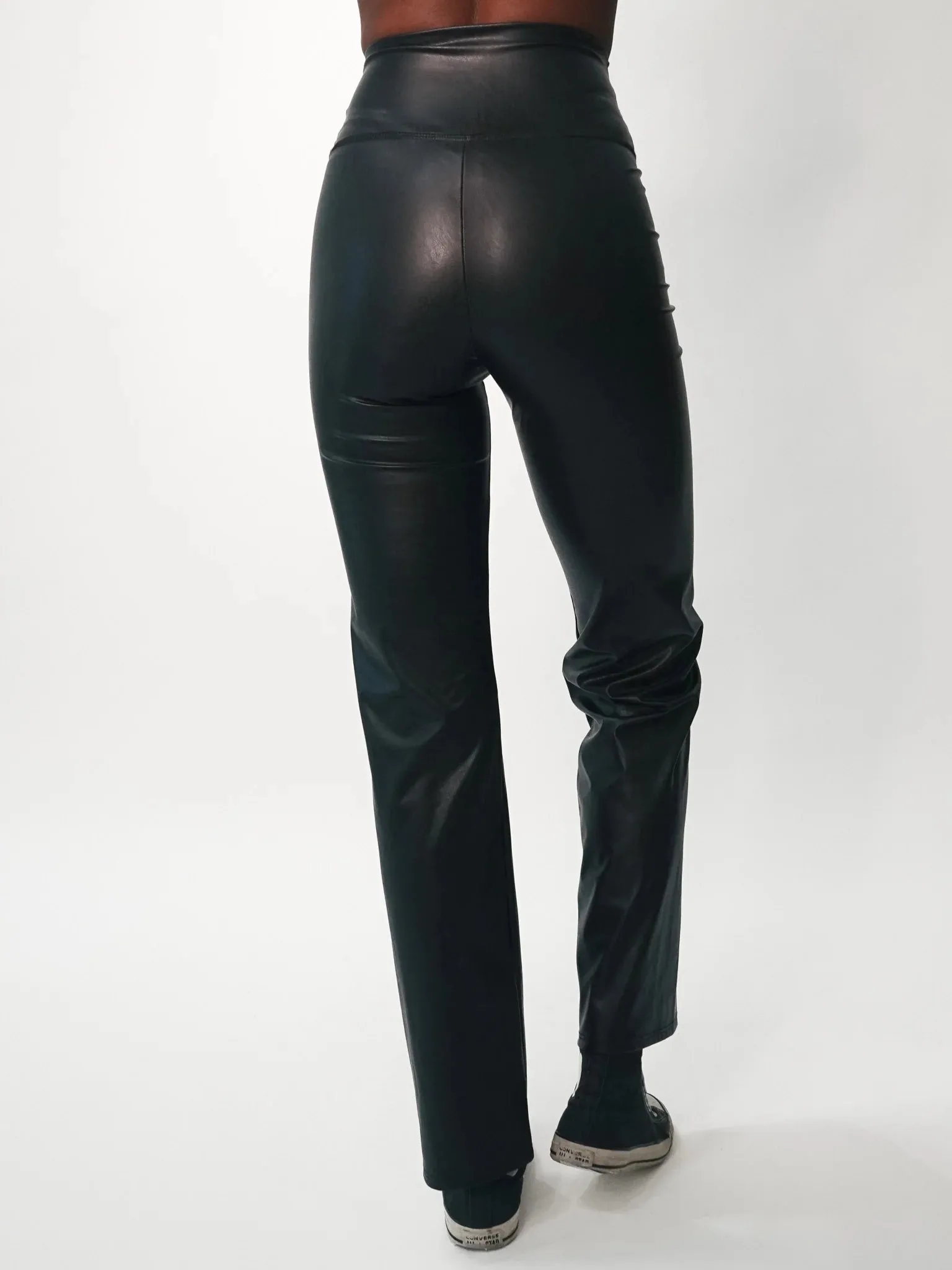 Electric & Rose Women's Ella Faux Leather Pants - Onyx Black