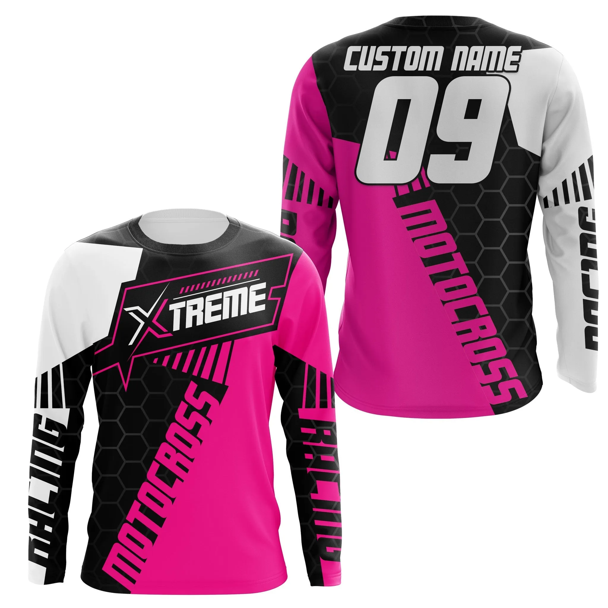Extreme Motocross Jersey Personalized Name Number Racing Shirt Dirt Bike Off-road Biker Motorcycle 3D Long Sleeve