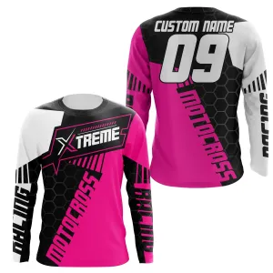Extreme Motocross Jersey Personalized Name Number Racing Shirt Dirt Bike Off-road Biker Motorcycle 3D Long Sleeve