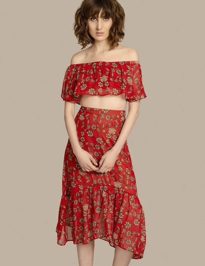 Falda Pia Midi