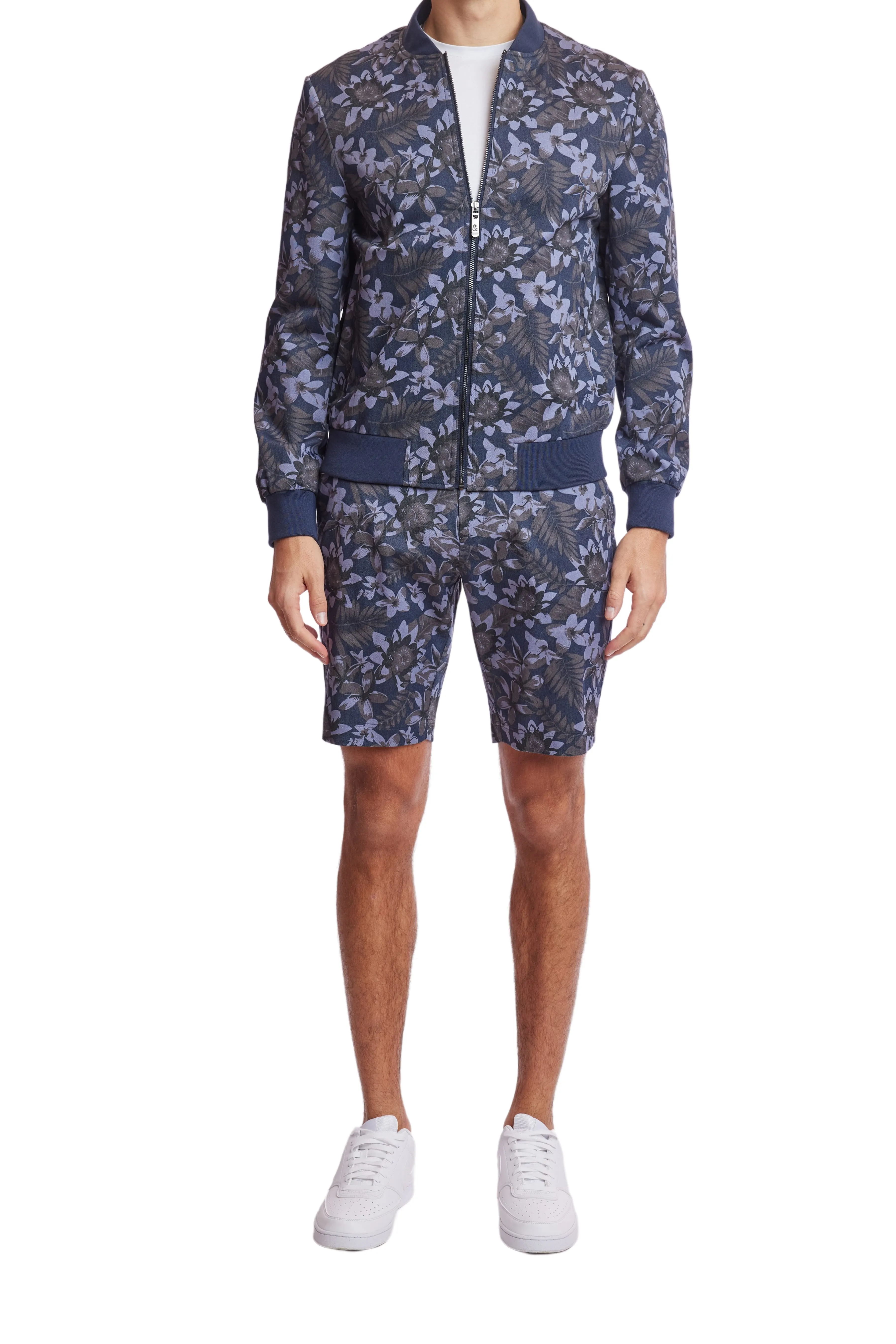 Felix Denim Shorts - slim - Light Blue Floral
