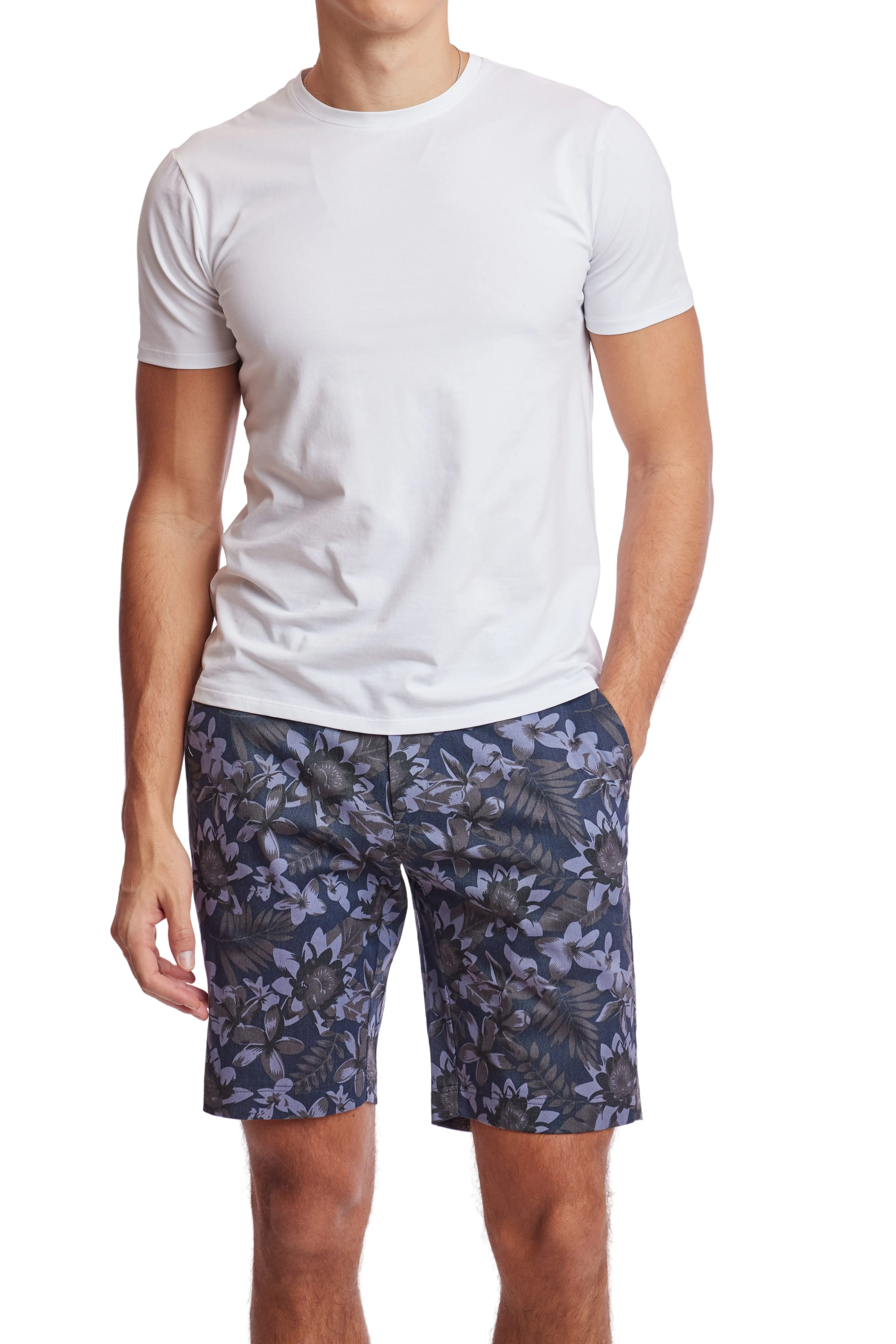 Felix Denim Shorts - slim - Light Blue Floral