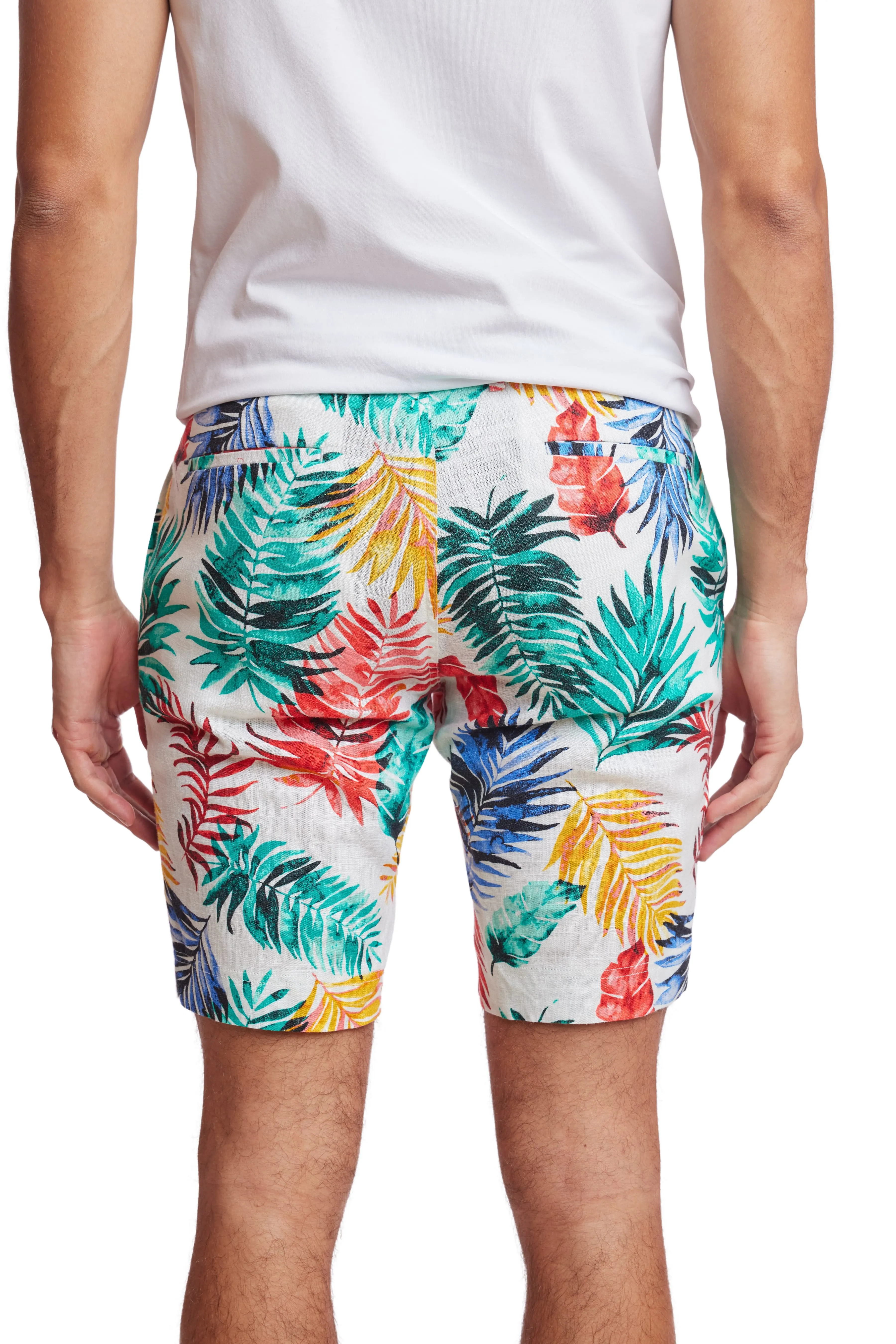 Felix Shorts - slim - Multicolor Leaves