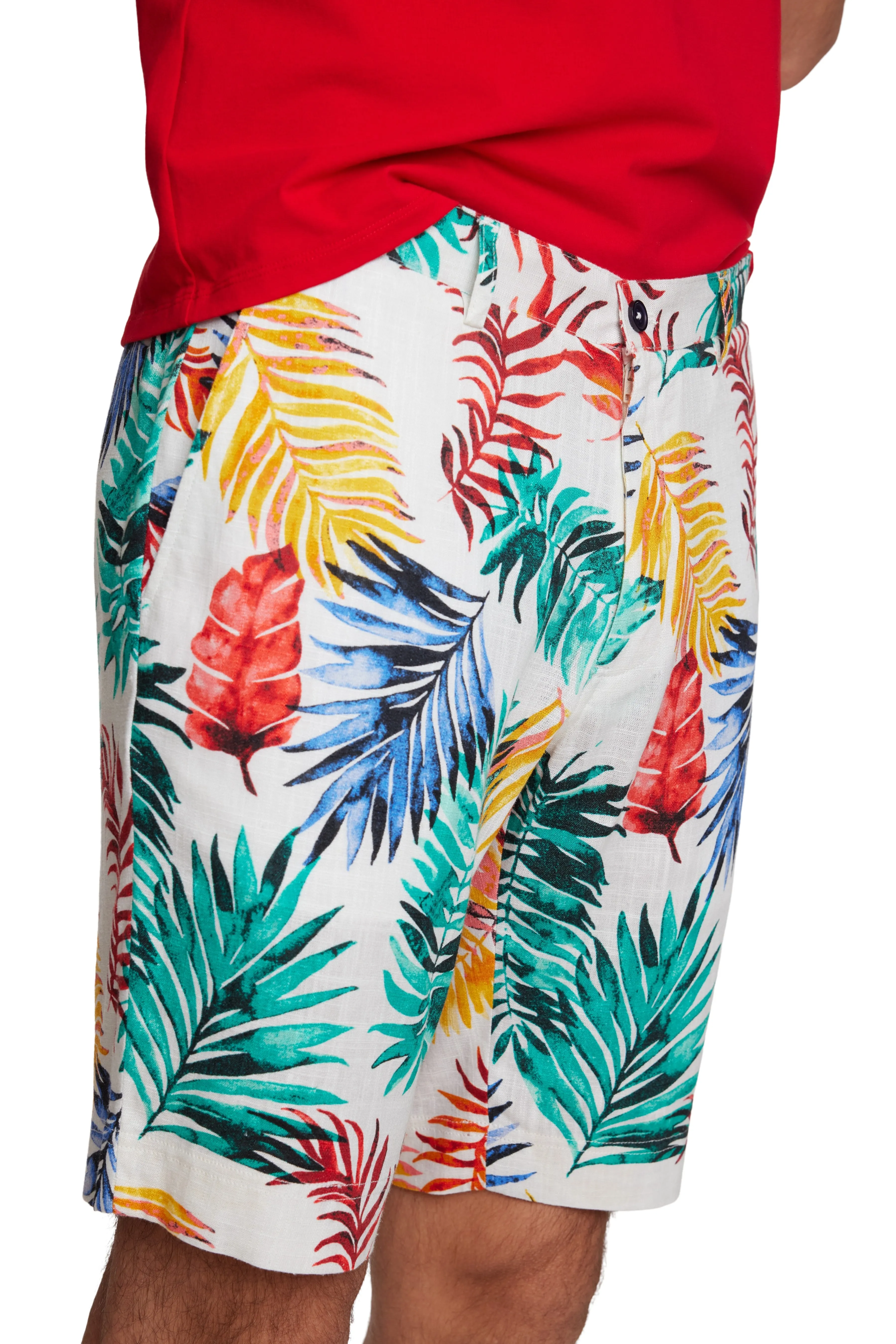 Felix Shorts - slim - Multicolor Leaves