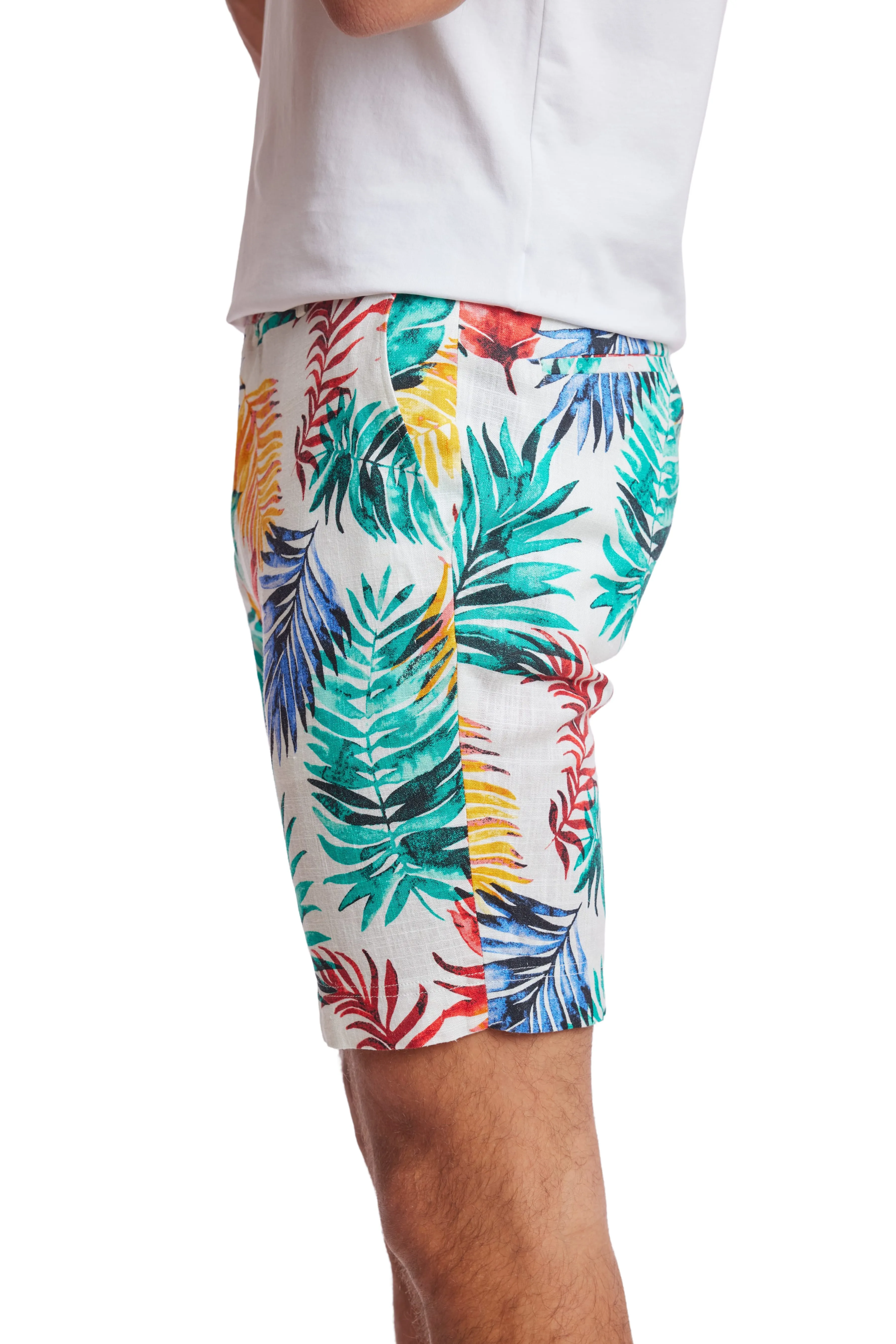 Felix Shorts - slim - Multicolor Leaves