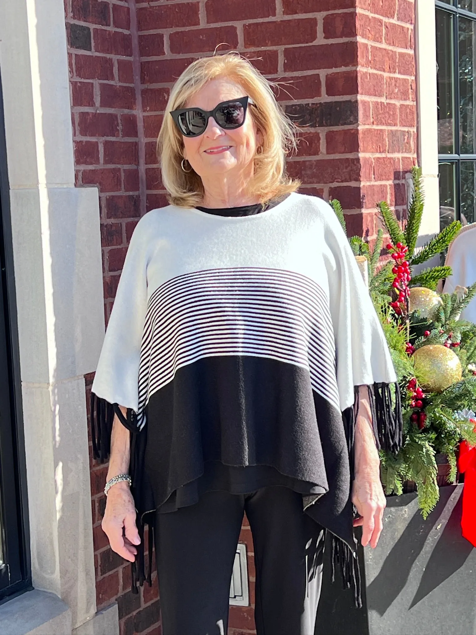 Festive Fringe Poncho