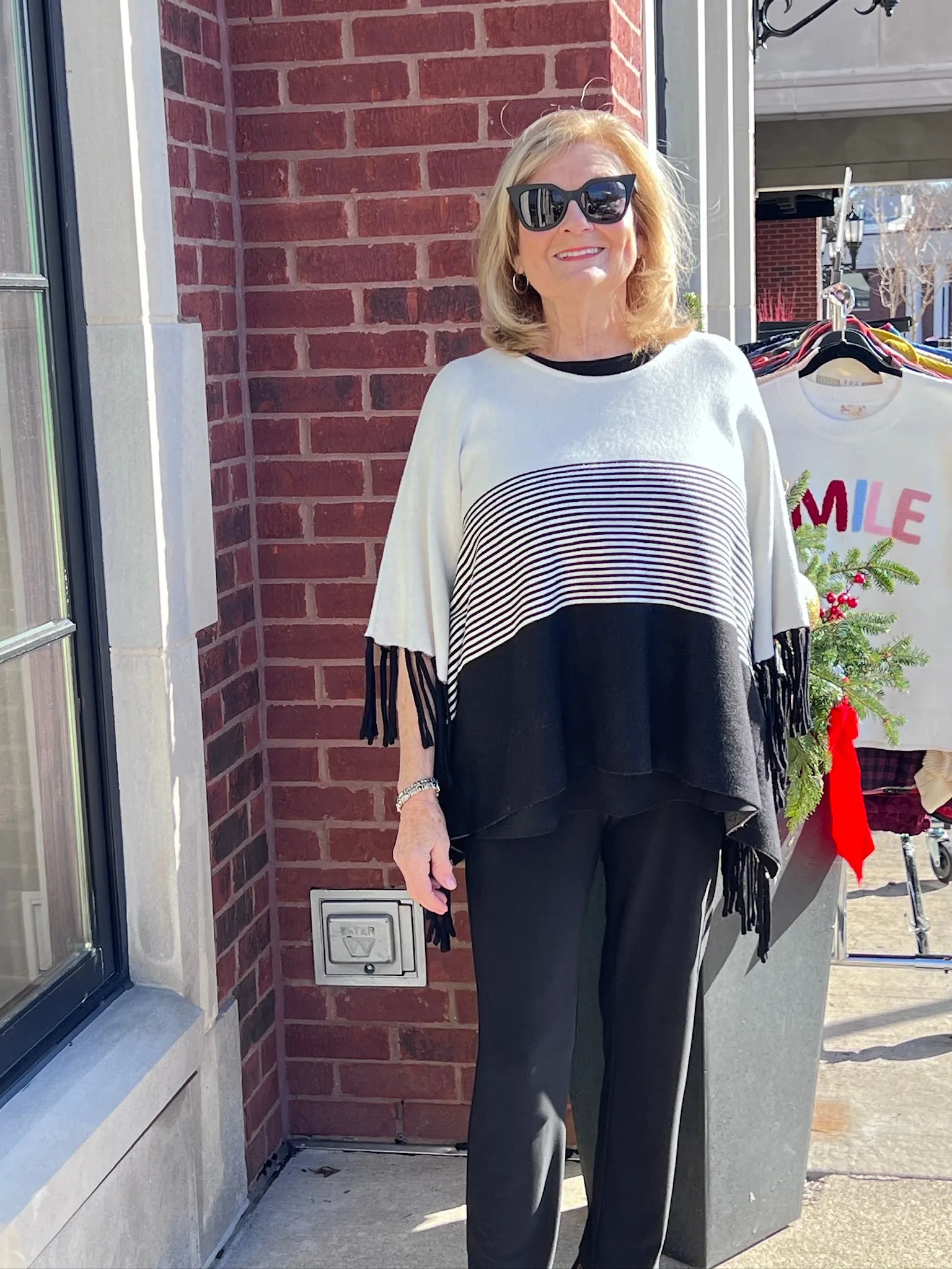 Festive Fringe Poncho