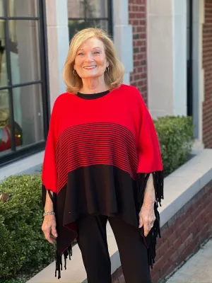 Festive Fringe Poncho