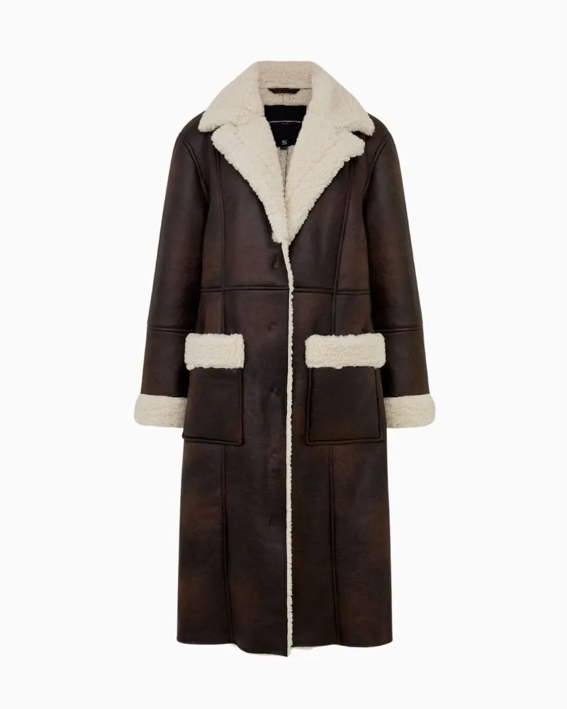 French Connection - Arizona Faux Shearling Coat
