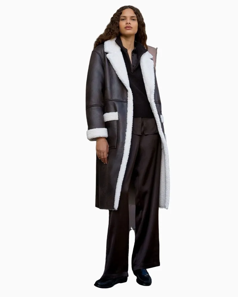 French Connection - Arizona Faux Shearling Coat