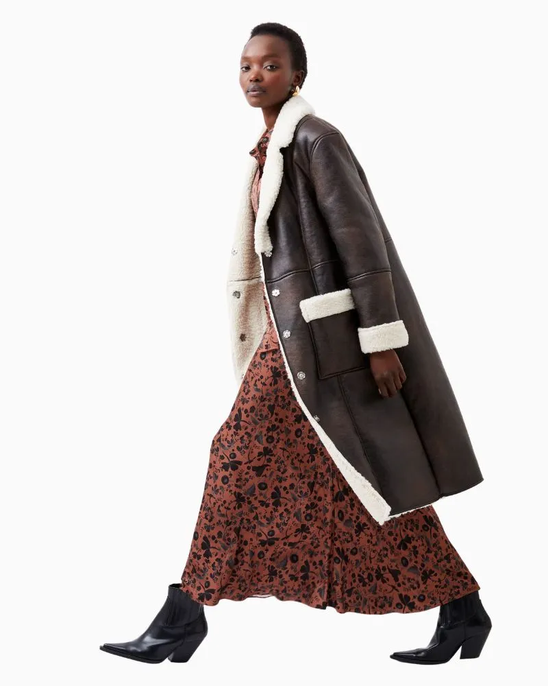 French Connection - Arizona Faux Shearling Coat
