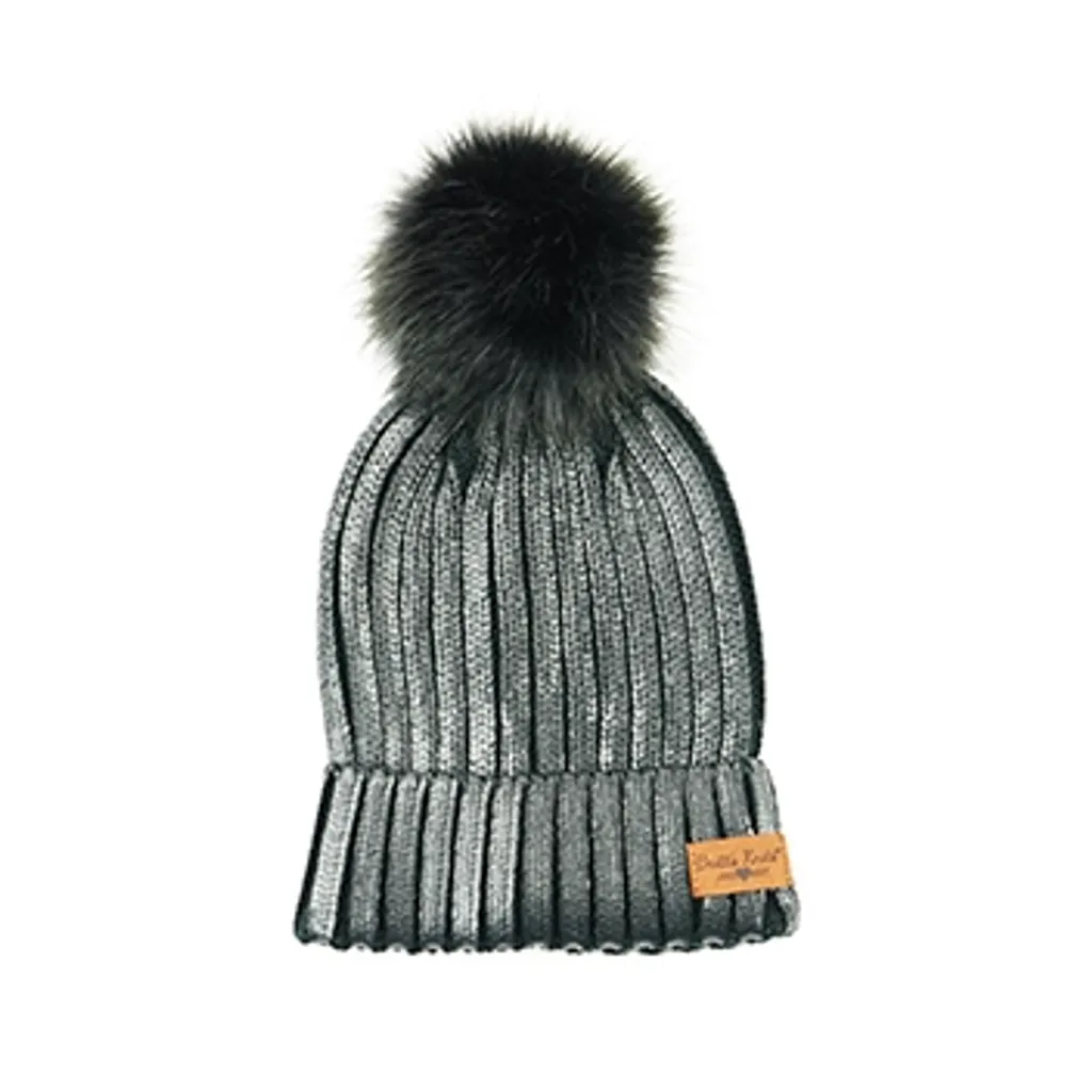 Glacier Knit Adult Pom Hat