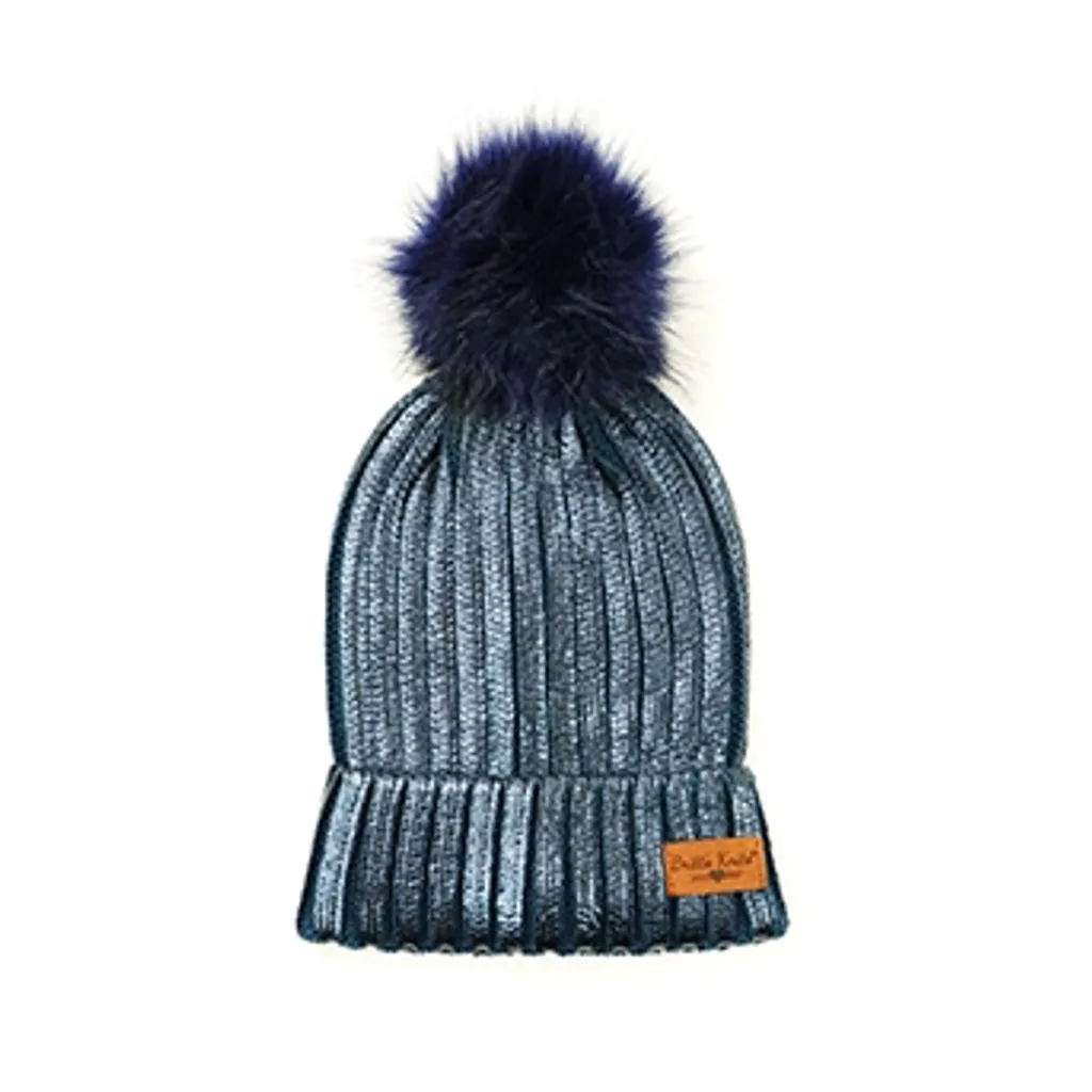 Glacier Knit Adult Pom Hat
