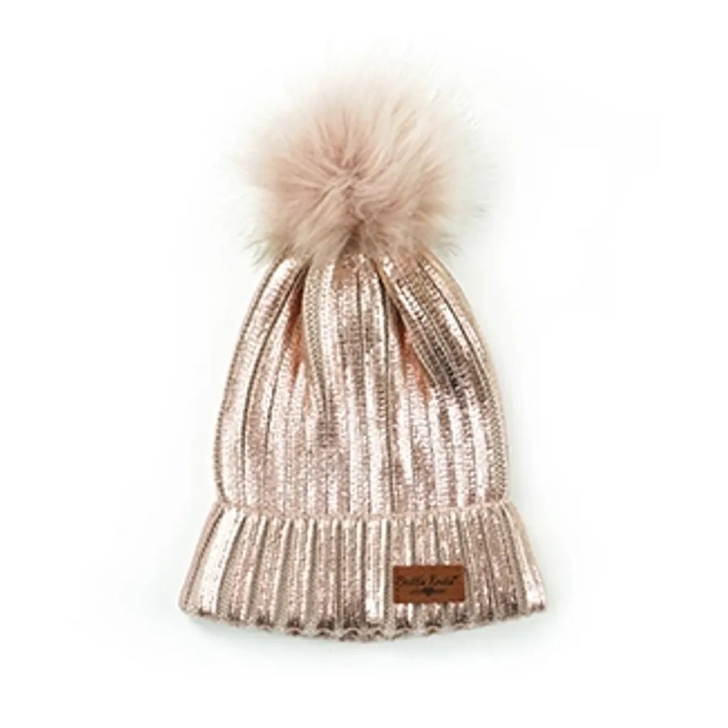 Glacier Knit Adult Pom Hat