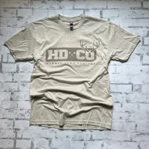 Hammer Down "HDCO Outdoor Antlers" Short Sleeve T-shirt - Sand