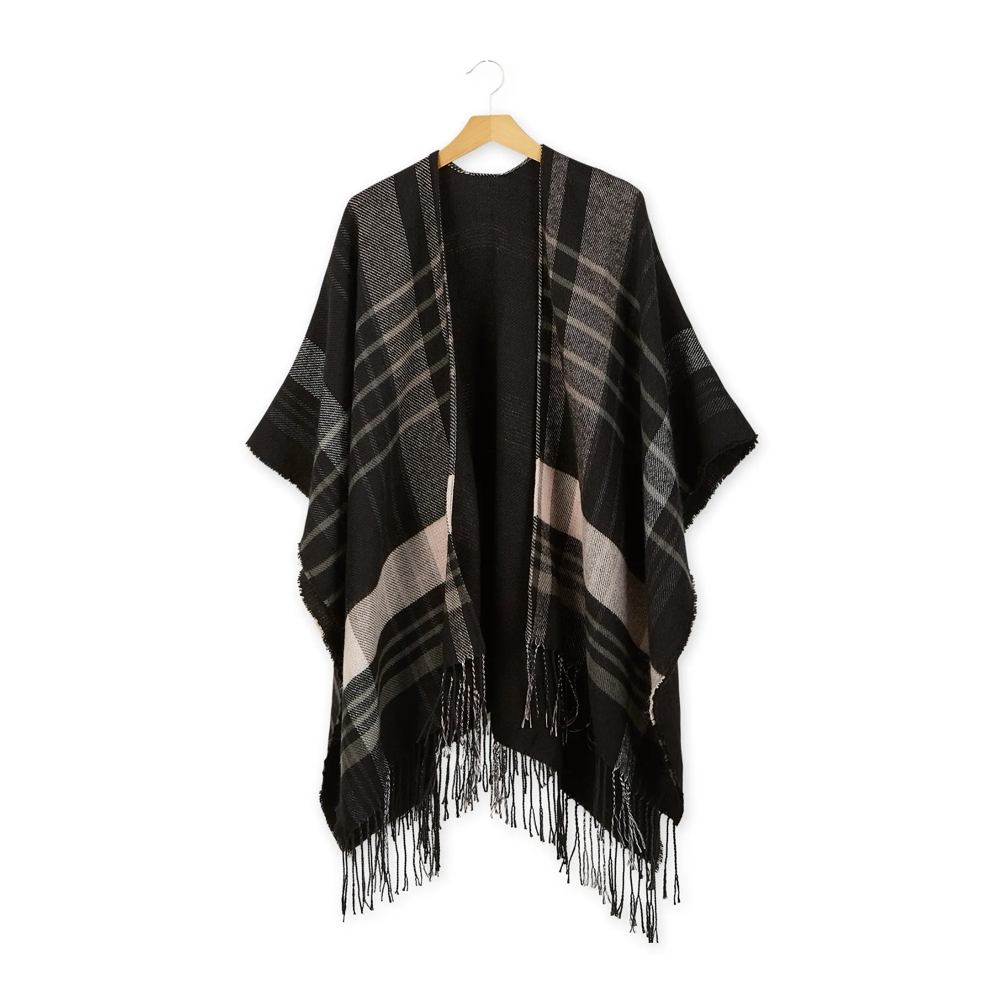 Harper Fringe Ruana Poncho