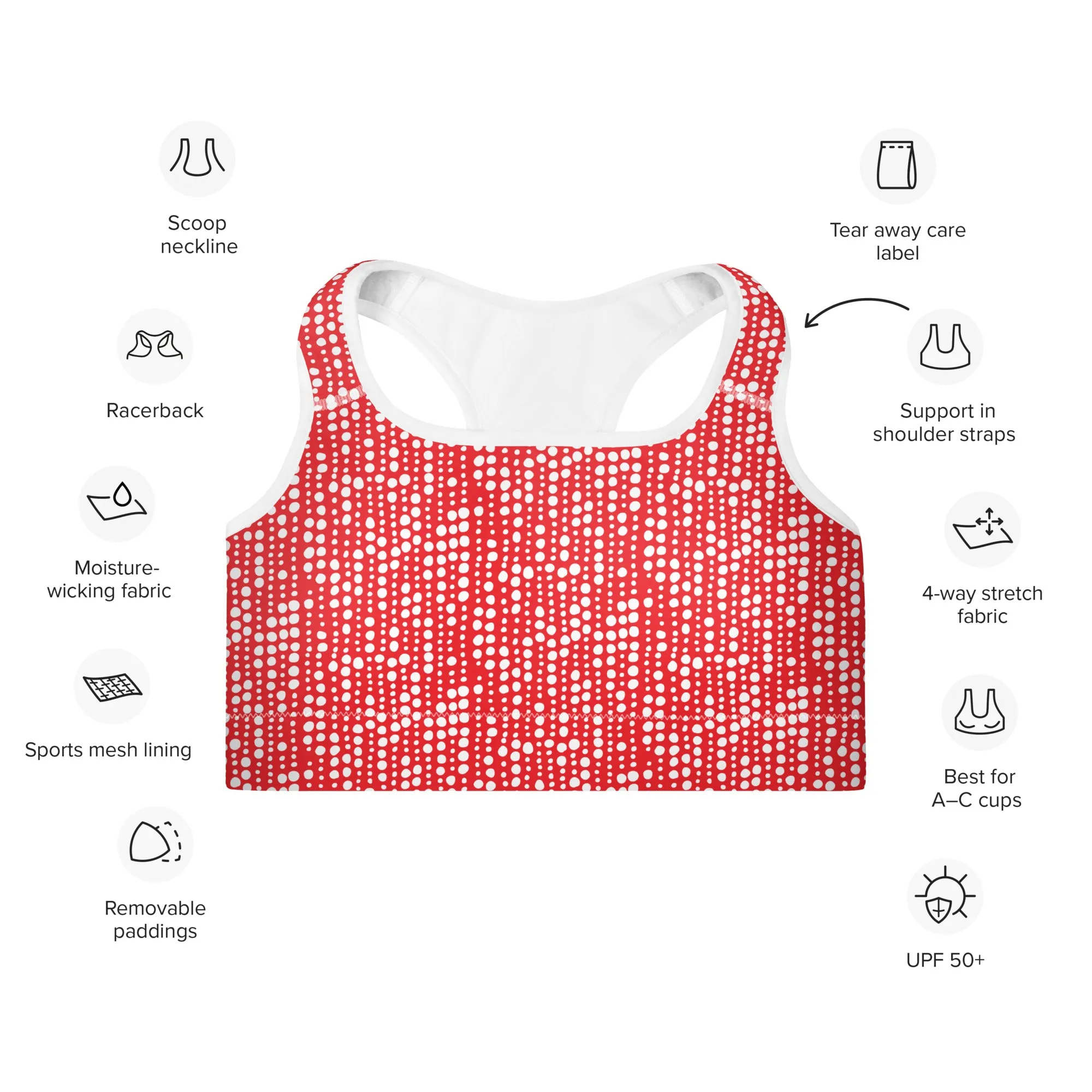 Holiday Lights Warrior Sports Bra