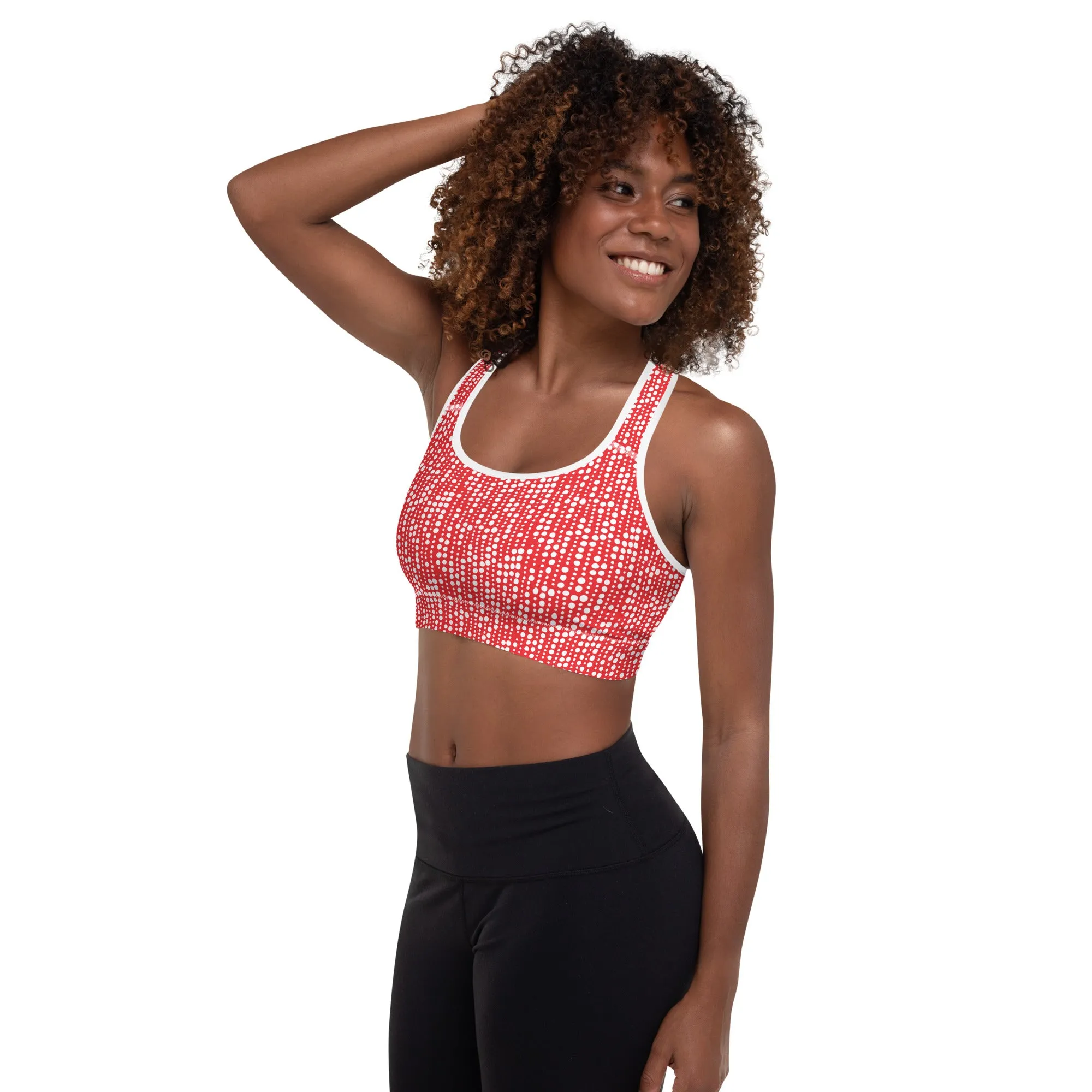 Holiday Lights Warrior Sports Bra
