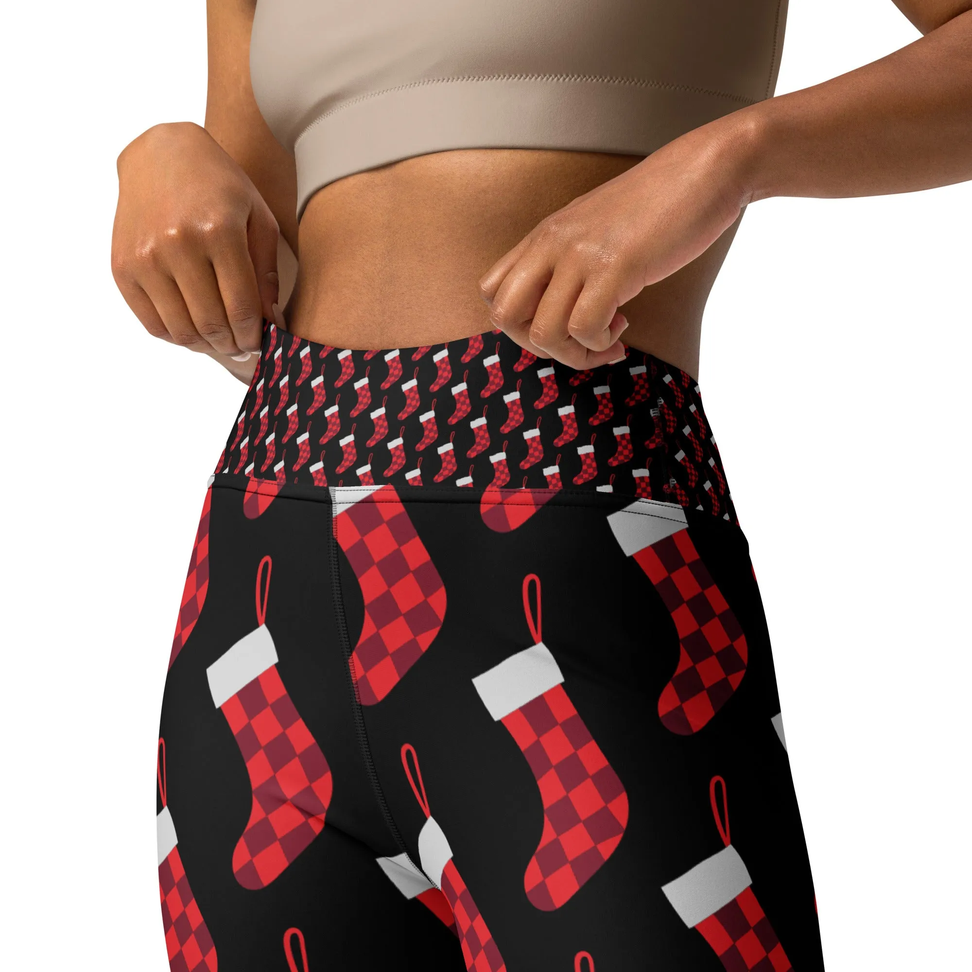 Holiday Stocking High Waist Leggings
