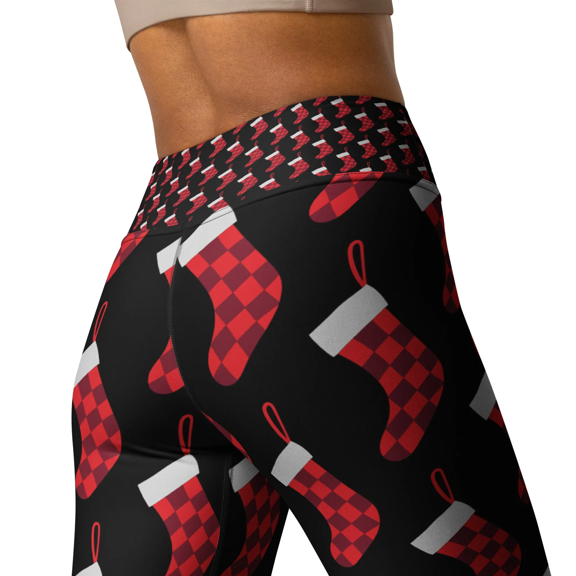 Holiday Stocking High Waist Leggings