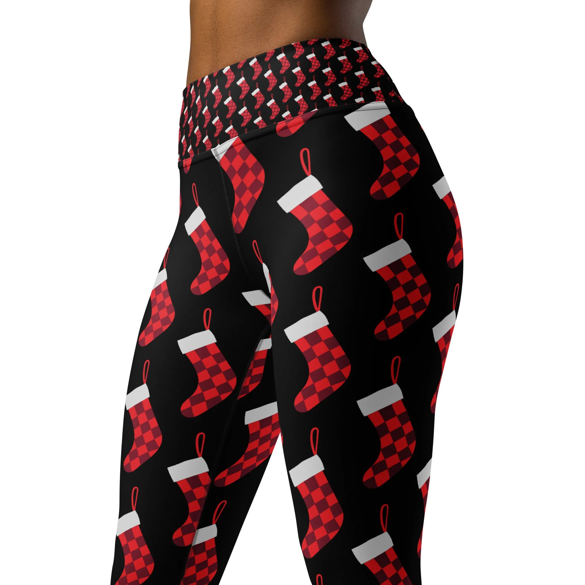 Holiday Stocking High Waist Leggings