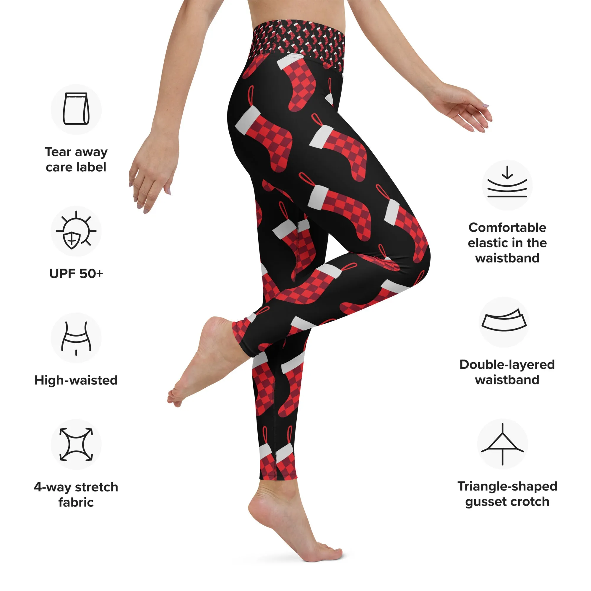 Holiday Stocking High Waist Leggings