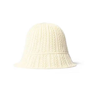 HOMEGAME - TWIST KNIT BUCKET HAT OATMEAL【HG241407】