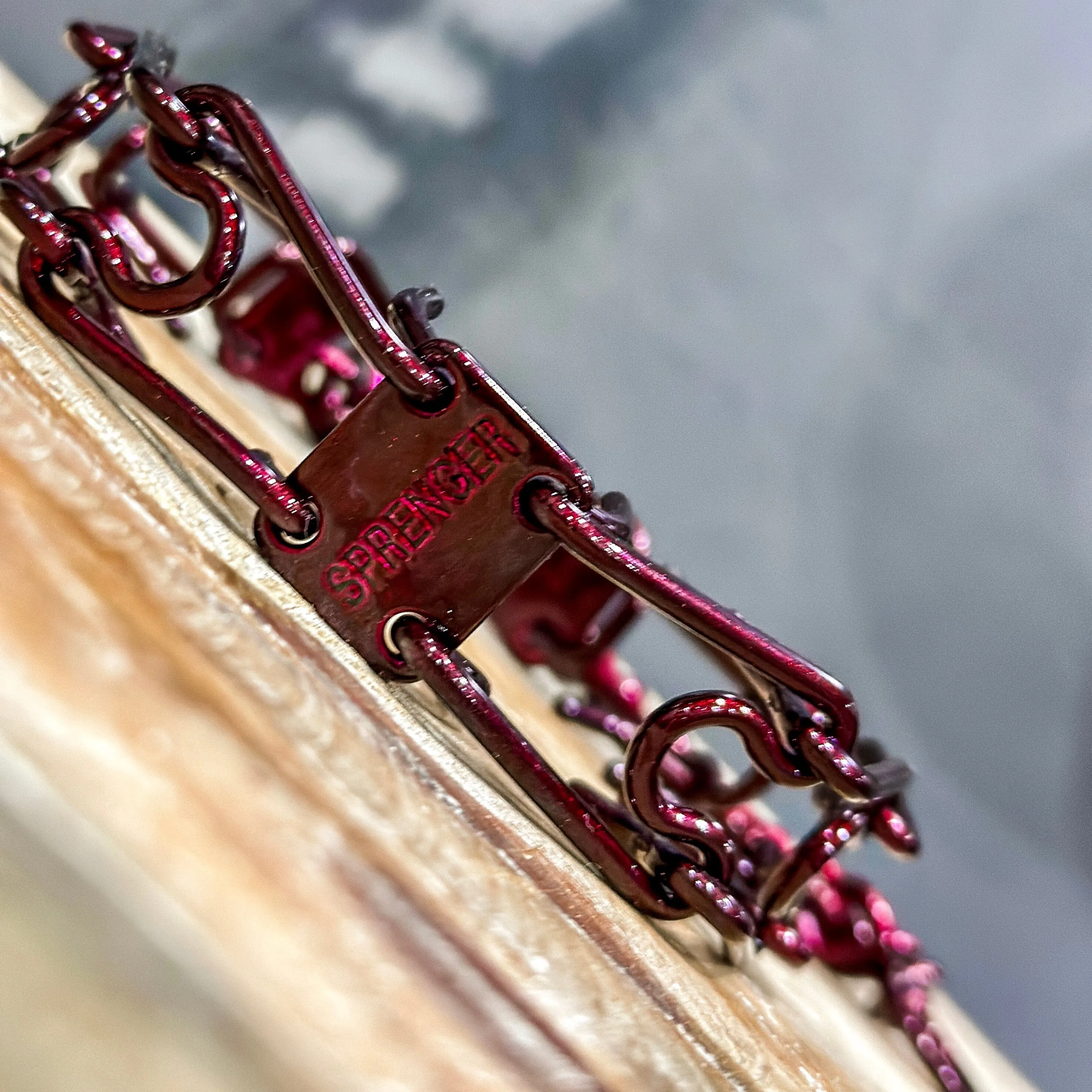 Illusion Malbec Custom Powder Coated Herm Sprenger Prong Collar for Dogs