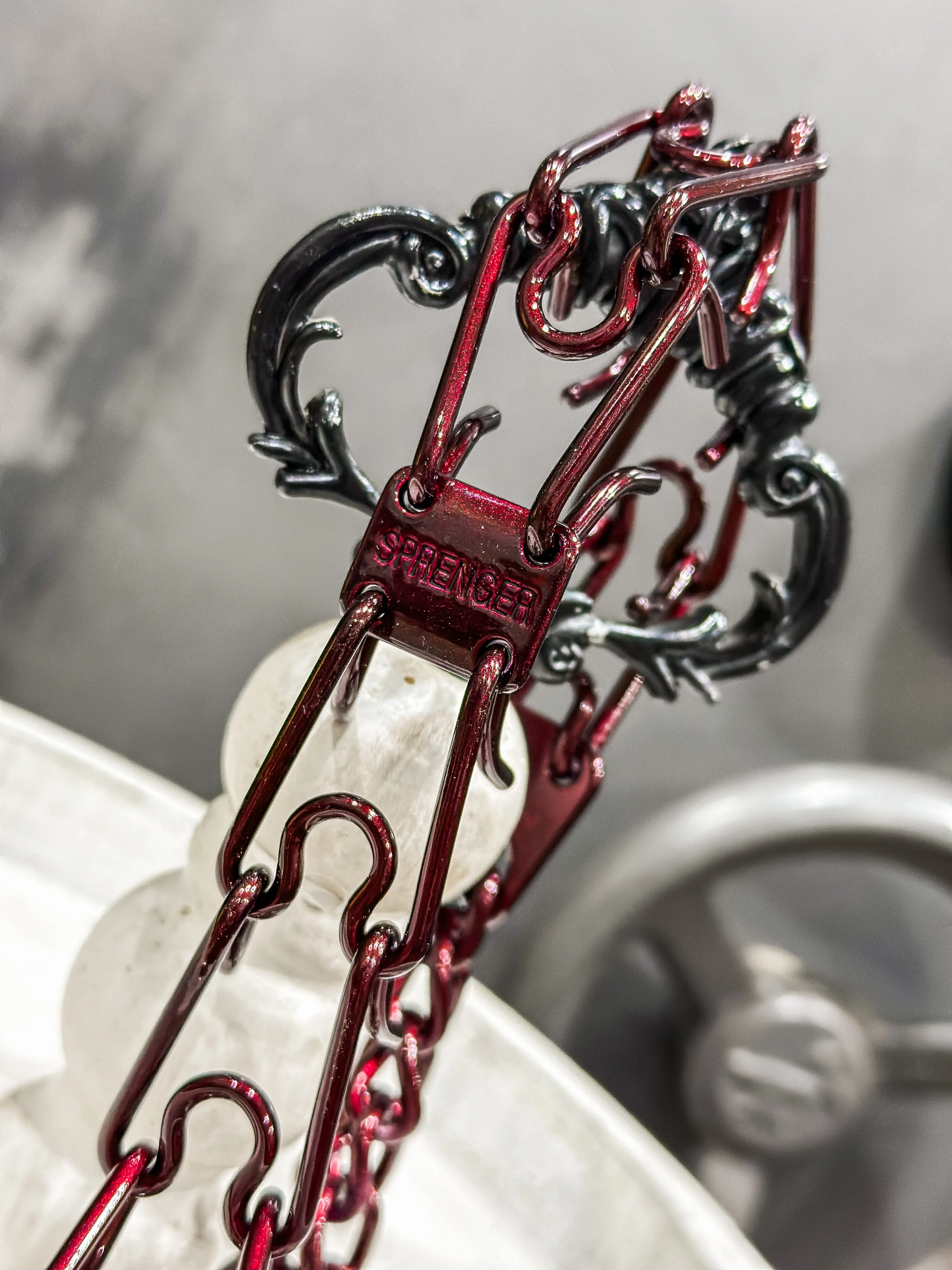 Illusion Malbec Custom Powder Coated Herm Sprenger Prong Collar for Dogs
