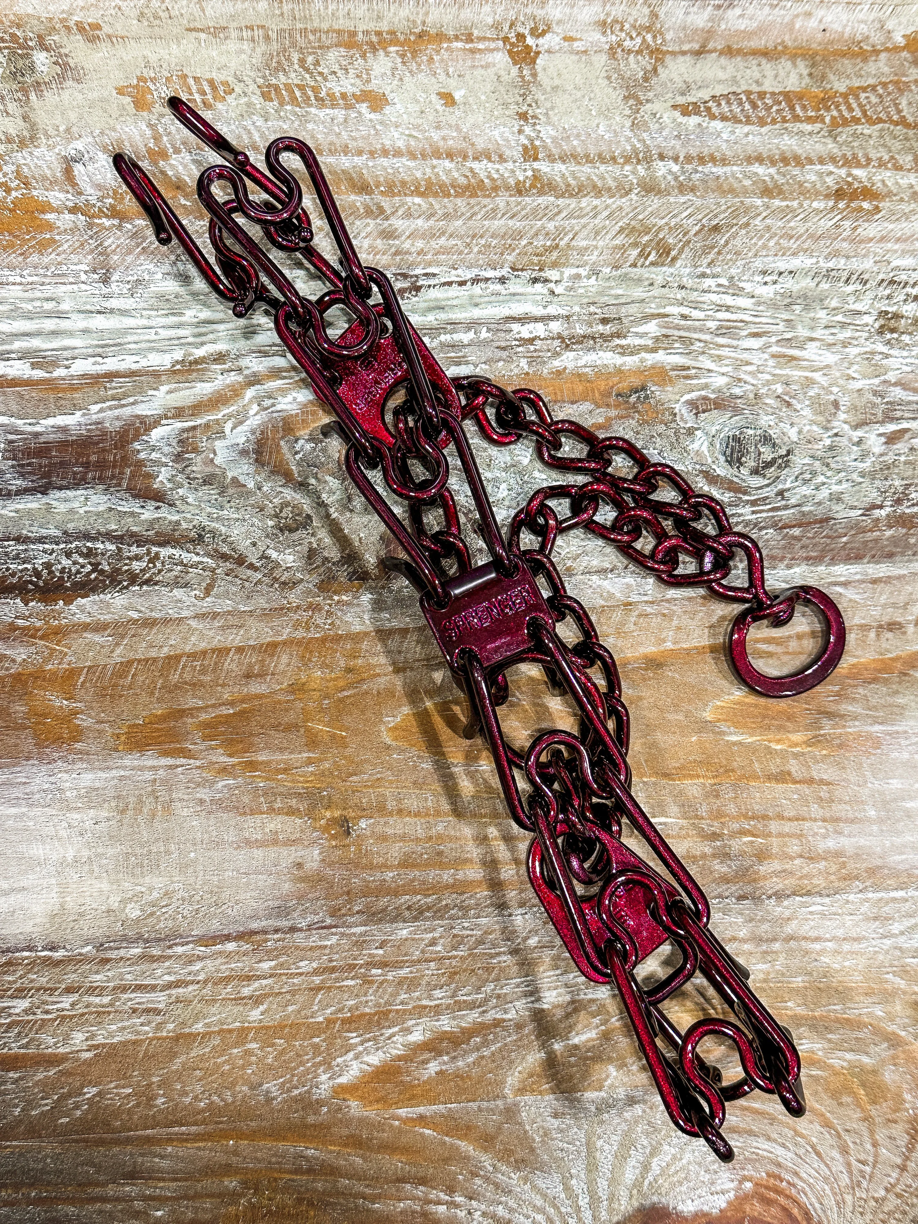 Illusion Malbec Custom Powder Coated Herm Sprenger Prong Collar for Dogs