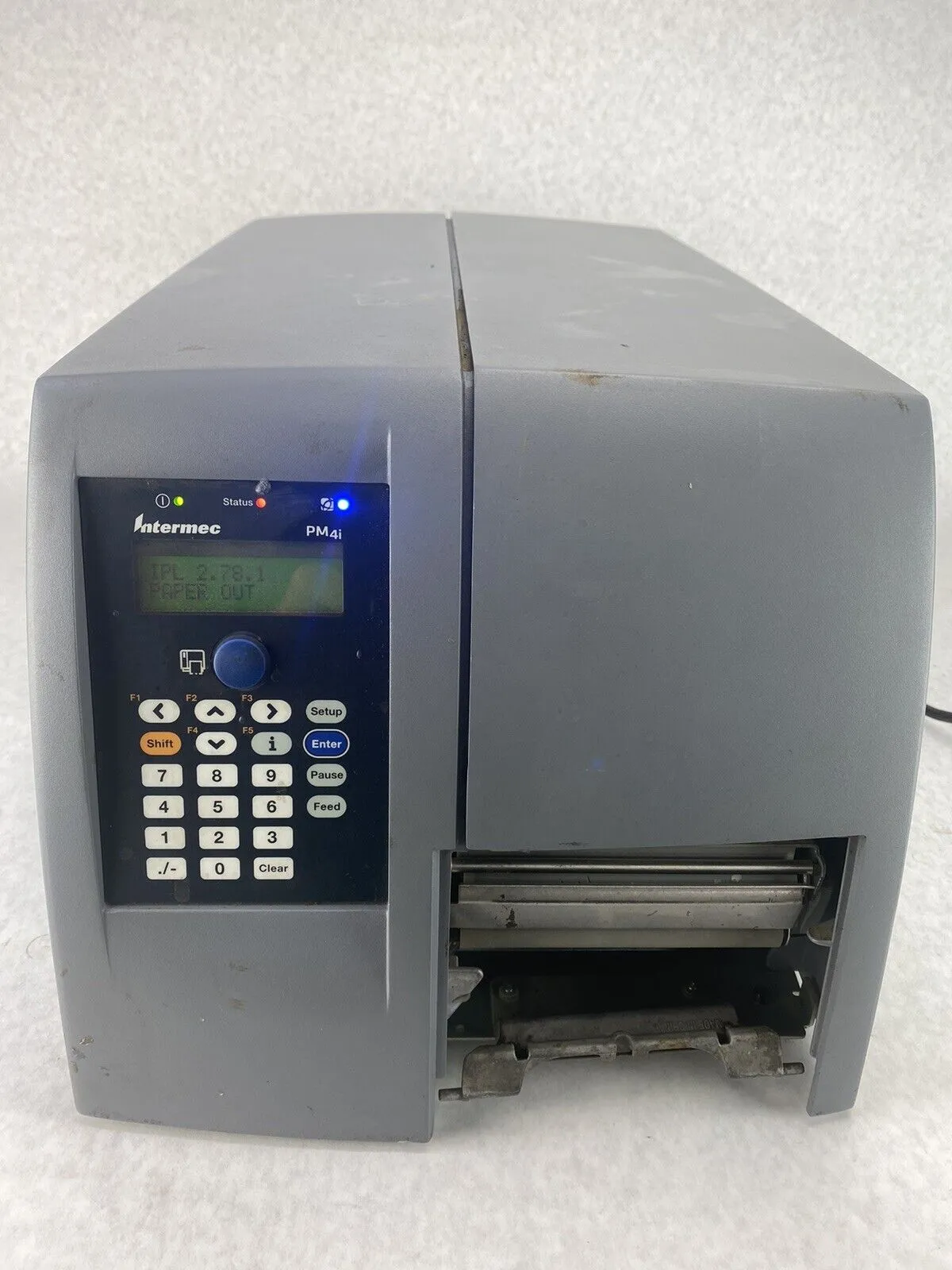 Intermec PM4i EasyCoder USB Ethernet Thermal Barcode Label Printer TESTED FAIR