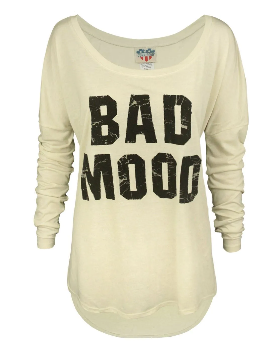 Junk Food Bad Mood Women's Long Sleeve Top