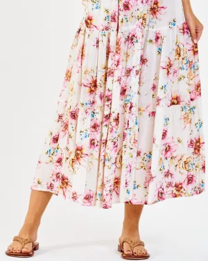 Keira Midi Skirt in Abbey Garden | Abbey Garden