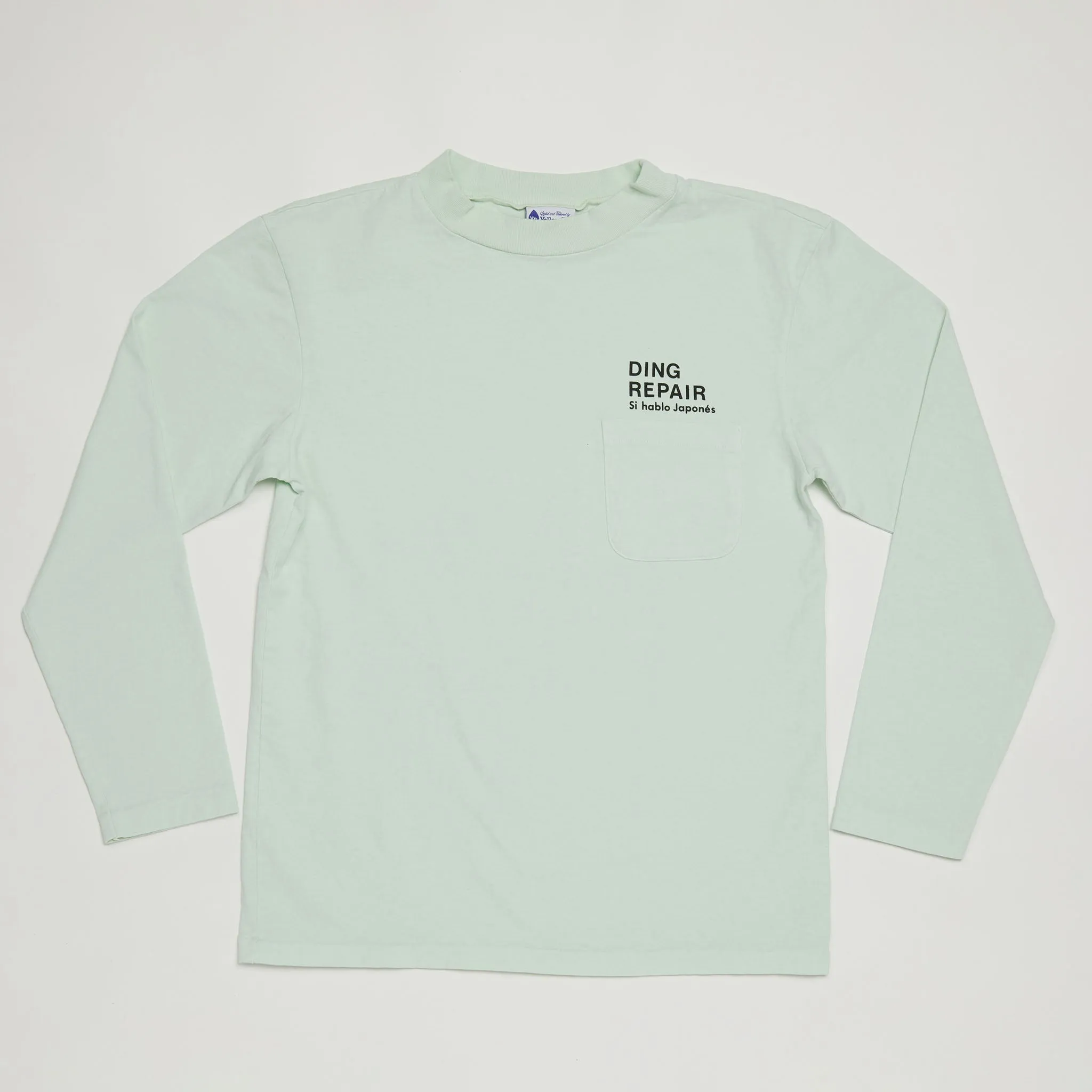 Kio's Ding 5th Generation Mock Neck Long Sleeve Tee (Seafoam)