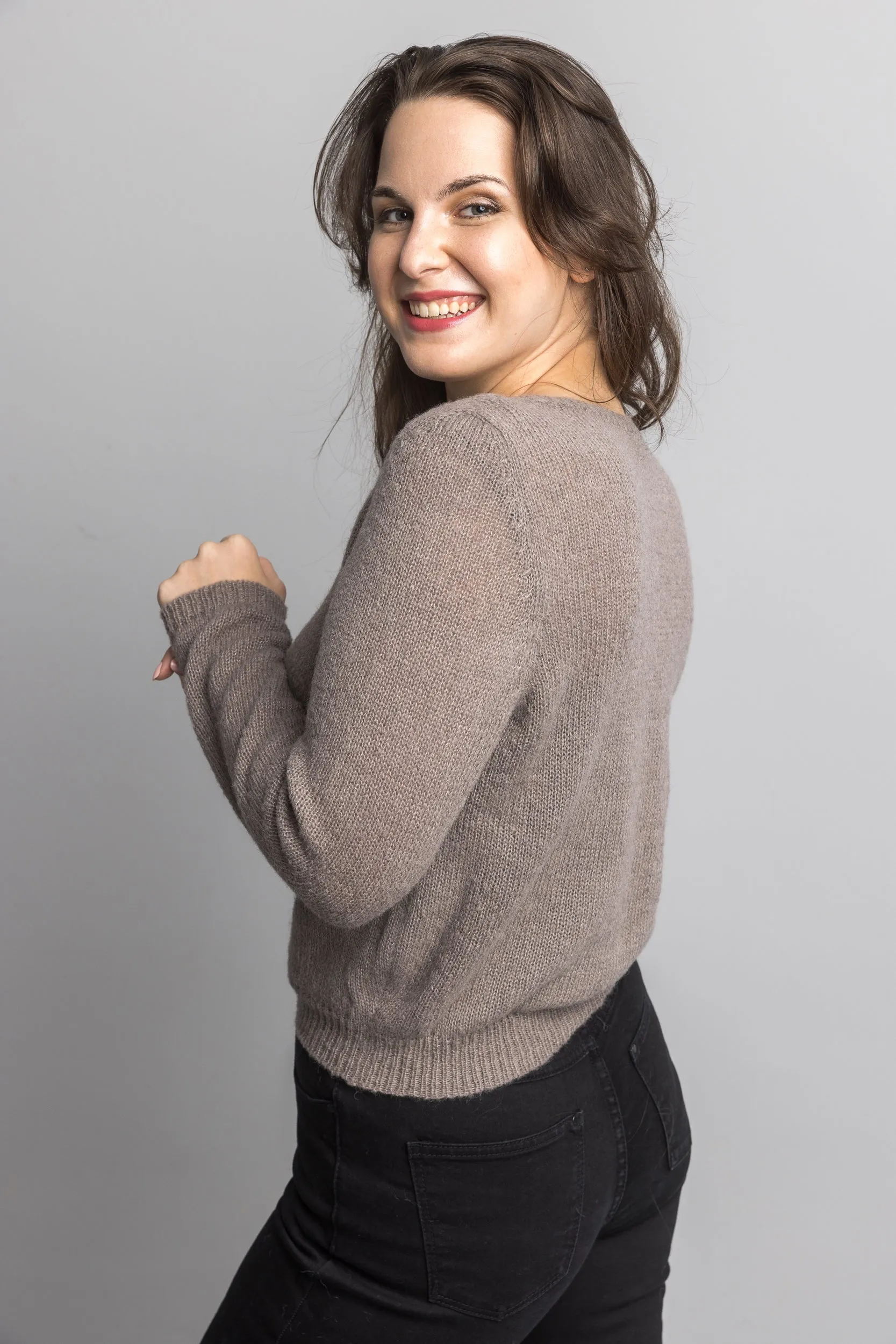 Klassischen Strickpullover aus Baby Alpaka stricken